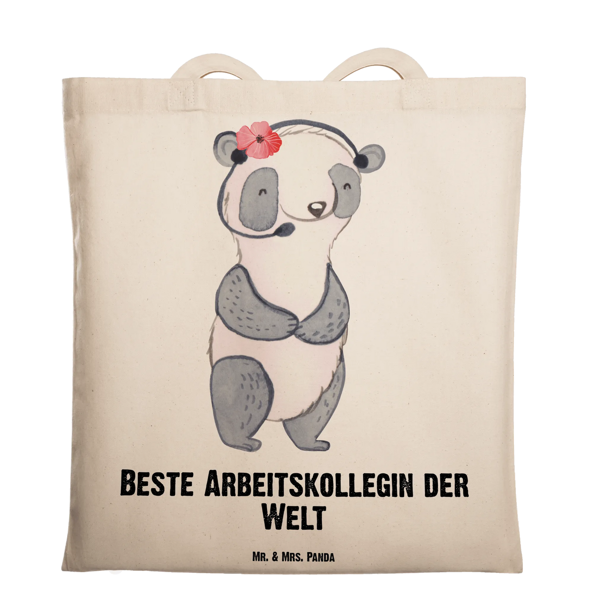 Tote bag panda Best colleague in the world gift, birthday, gift idea, birthday present, giving, thank you, for, make you happy, gift tip, farewell gift, Work colleague, colleague, work, fellow worker, retirement, co-worker, girlfriend