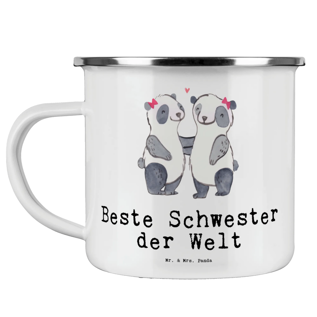 Camping Emaille Tasse Panda Beste Schwester der Welt becher emaille, metallbecher, blechbecher, Emaille Becher, Outdoor Becher, Kaffeepott, wandertasse, wanderbecher, Haferl, outdoortasse, Tasse Emaille, Teetasse, Campingbecher, Reisebecher, Campingtasse, Emaille Tasse, Pott, reisetasse, emaillebecher, Blechtasse, Emailletasse, Teebecher, Motivtasse, Outdoor Tasse, Schenken, Freude machen, Geschenktipp, für, Danke, Dankeschön, Geburtstag, Geschenk, Geburtstagsgeschenk, Mitbringsel, Bedanken, Geschenkidee, Beste, Sister, Schwesterherz, Tochter, Schwester, Liebe, Familie, Kinder, Geschwister, Kleinigkeit, Schwestern