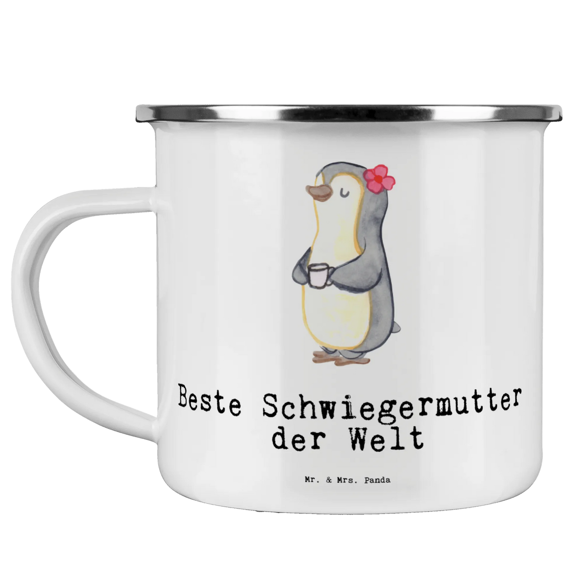 Camping Emaille Tasse Pinguin Beste Schwiegermutter der Welt reisetasse, emaillebecher, metallbecher, Emaille Becher, Pott, Emailletasse, Reisebecher, Teebecher, Haferl, blechbecher, Blechtasse, Teetasse, Outdoor Tasse, Campingtasse, Outdoor Becher, Tasse Emaille, becher emaille, Campingbecher, wanderbecher, outdoortasse, Motivtasse, Kaffeepott, wandertasse, Emaille Tasse, Schenken, Freude machen, Geschenktipp, für, Danke, Dankeschön, Geburtstag, Geschenk, Geburtstagsgeschenk, Mitbringsel, Bedanken, Geschenkidee, Schwiegermutter, Mutter, Schwiegereltern, Mutter Des Ehepartners, Mama, Schwiegermama, Angeheiratet
