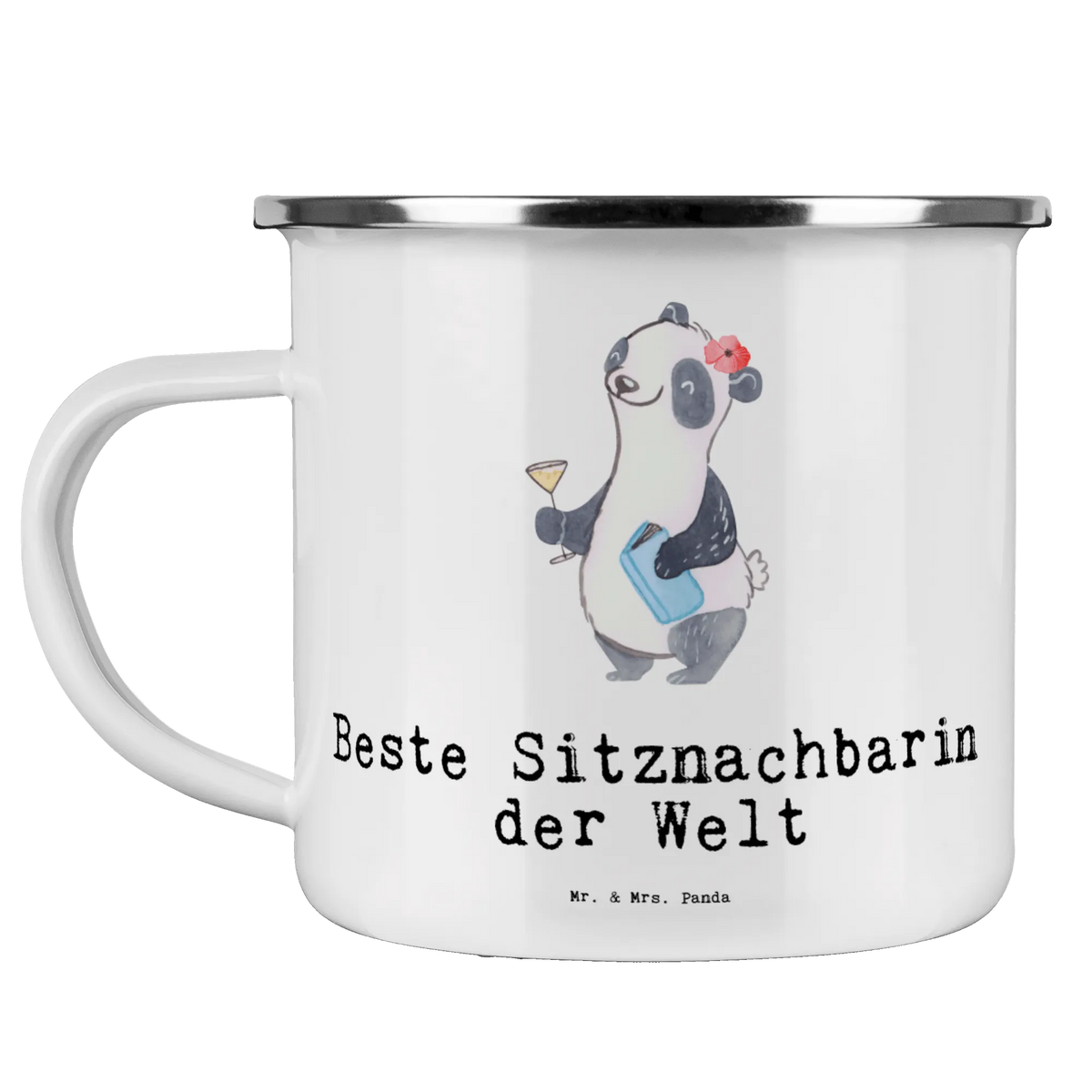 Camping Emaille Tasse Panda Beste Sitznachbarin der Welt Motivtasse, Blechtasse, Teebecher, Campingbecher, reisetasse, Emaille Tasse, Emailletasse, Outdoor Tasse, wandertasse, Pott, Reisebecher, metallbecher, becher emaille, Tasse Emaille, Kaffeepott, outdoortasse, Campingtasse, emaillebecher, wanderbecher, Teetasse, Emaille Becher, Haferl, blechbecher, Outdoor Becher, Schenken, Freude machen, Geschenktipp, für, Danke, Dankeschön, Geburtstag, Geschenk, Geburtstagsgeschenk, Mitbringsel, Bedanken, Geschenkidee, Uni, Weltbeste Sitznachbarin, Hochschule, Kommilitone, Seminar, Sitznachbarin, Universität, Mitschülerin, Mitstudentin, Nachbarin, Stuhlnachbar, Beste Sitznachbarin Der Welt, Tischnachbar, Schule