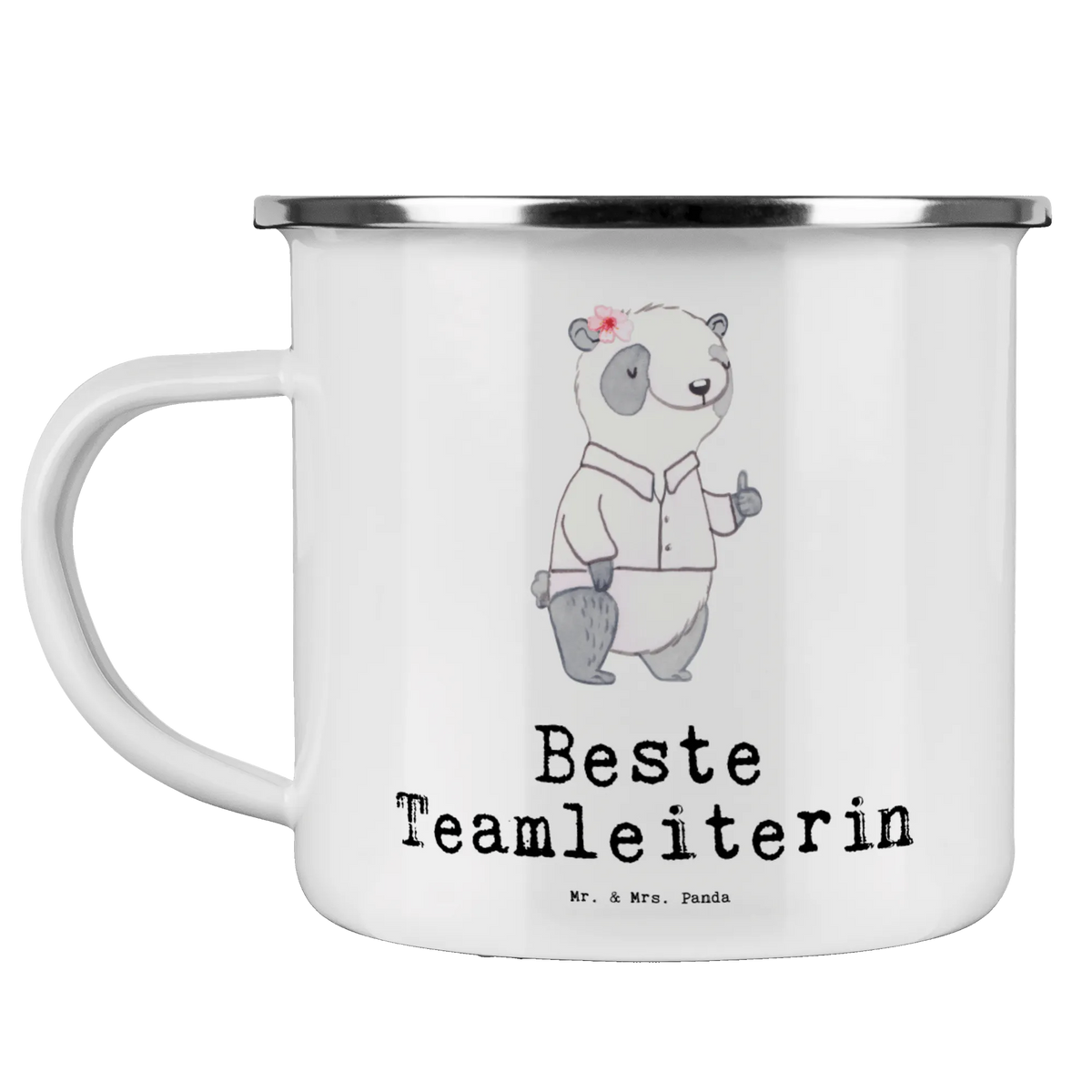 Camping Emaille Tasse Panda Beste Teamleiterin Teetasse, outdoortasse, emaillebecher, metallbecher, blechbecher, Emaille Becher, Motivtasse, Campingbecher, Outdoor Tasse, wanderbecher, Campingtasse, wandertasse, Kaffeepott, Outdoor Becher, Teebecher, Tasse Emaille, becher emaille, reisetasse, Haferl, Pott, Reisebecher, Blechtasse, Emaille Tasse, Emailletasse, Schenken, Freude machen, Geschenktipp, für, Danke, Dankeschön, Geburtstag, Geschenk, Geburtstagsgeschenk, Mitbringsel, Bedanken, Geschenkidee, Chefin, Vorgesetzte, Abschied, Seminarleiterin, Leiterin, Kollegin, Abschiedsgeschenk, Gruppenleiterin, Ruhestand, Teamleiterin