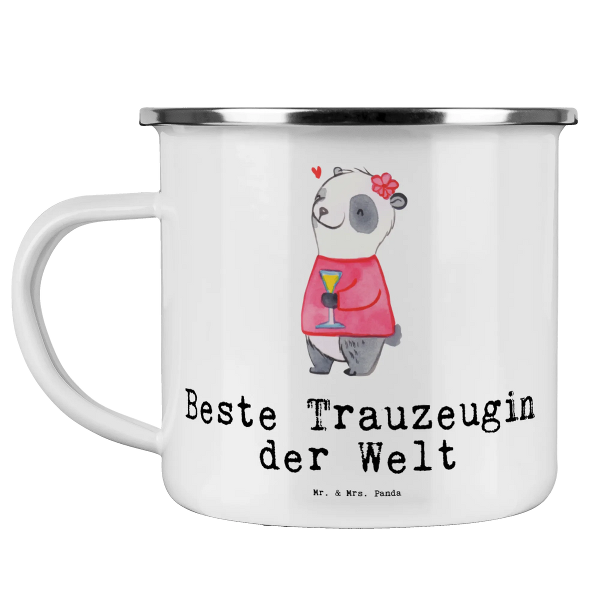 Camping Emaille Tasse Panda Beste Trauzeugin der Welt Tasse Emaille, Haferl, Reisebecher, blechbecher, Pott, Teebecher, wanderbecher, Emaille Becher, metallbecher, Blechtasse, Campingtasse, Motivtasse, emaillebecher, wandertasse, Emaille Tasse, outdoortasse, becher emaille, Teetasse, Emailletasse, reisetasse, Outdoor Tasse, Kaffeepott, Outdoor Becher, Campingbecher, Schenken, Freude machen, Geschenktipp, für, Danke, Dankeschön, Geburtstag, Geschenk, Geburtstagsgeschenk, Mitbringsel, Bedanken, Geschenkidee, JGA, Freundin, Standesamt, Trauung, Trauzeugin, Trauhzeugin, Braut, Heirat, Hochzeit, Kirche
