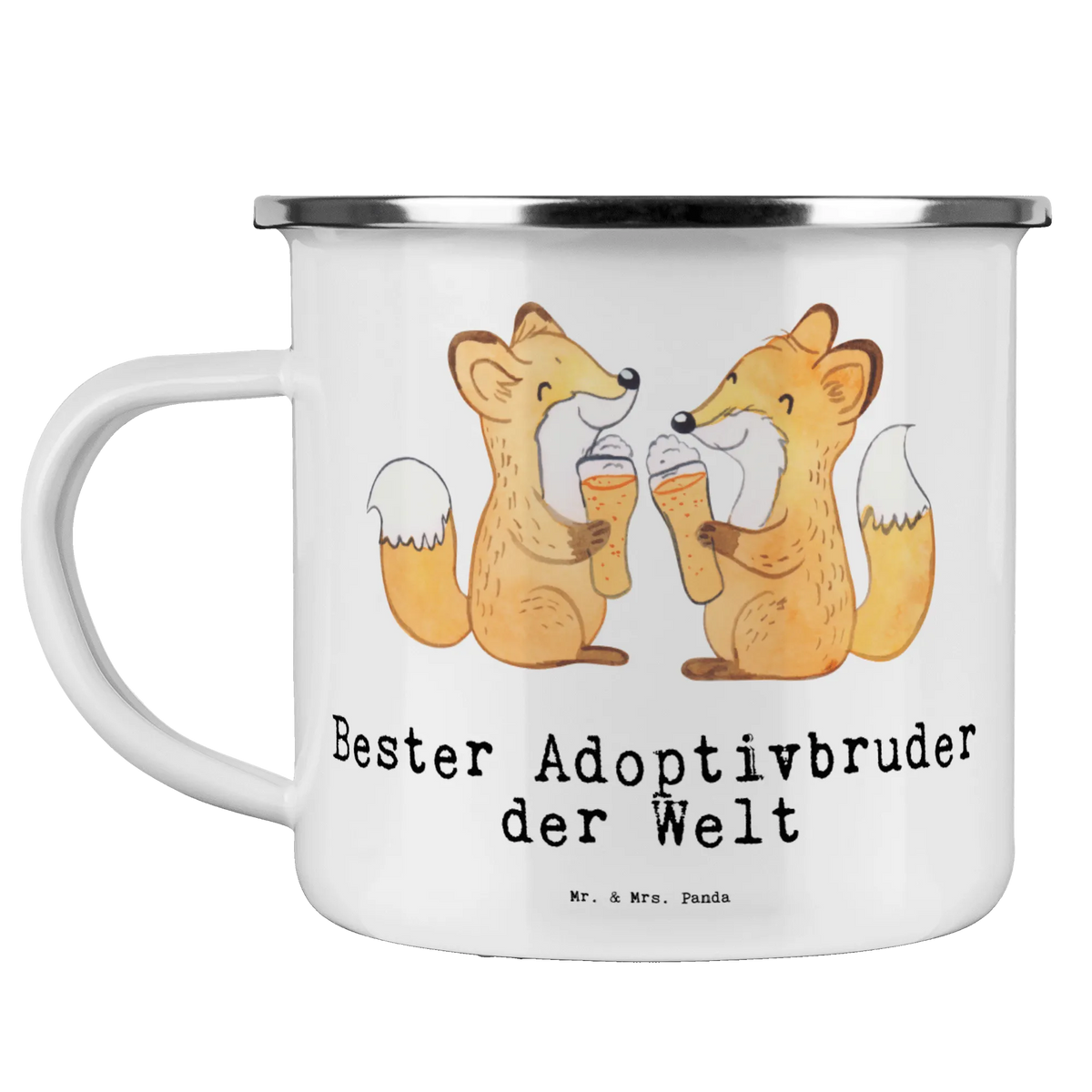 Camping Emaille Tasse Fuchs Bester Adoptivbruder der Welt Motivtasse, outdoortasse, metallbecher, Reisebecher, Blechtasse, Emailletasse, wandertasse, becher emaille, Haferl, Tasse Emaille, Kaffeepott, Campingbecher, wanderbecher, Outdoor Tasse, Pott, Outdoor Becher, Campingtasse, Emaille Tasse, emaillebecher, Teetasse, blechbecher, reisetasse, Emaille Becher, Teebecher, Schenken, Freude machen, Geschenktipp, für, Danke, Dankeschön, Geburtstag, Geschenk, Geburtstagsgeschenk, Mitbringsel, Bedanken, Geschenkidee, Adoptiert, Brudi, Sohn, Bester, Kleinigkeit, Geschwister, Brother, Schwester, Familie, Bruder, Adoptivbruder, Bruderherz