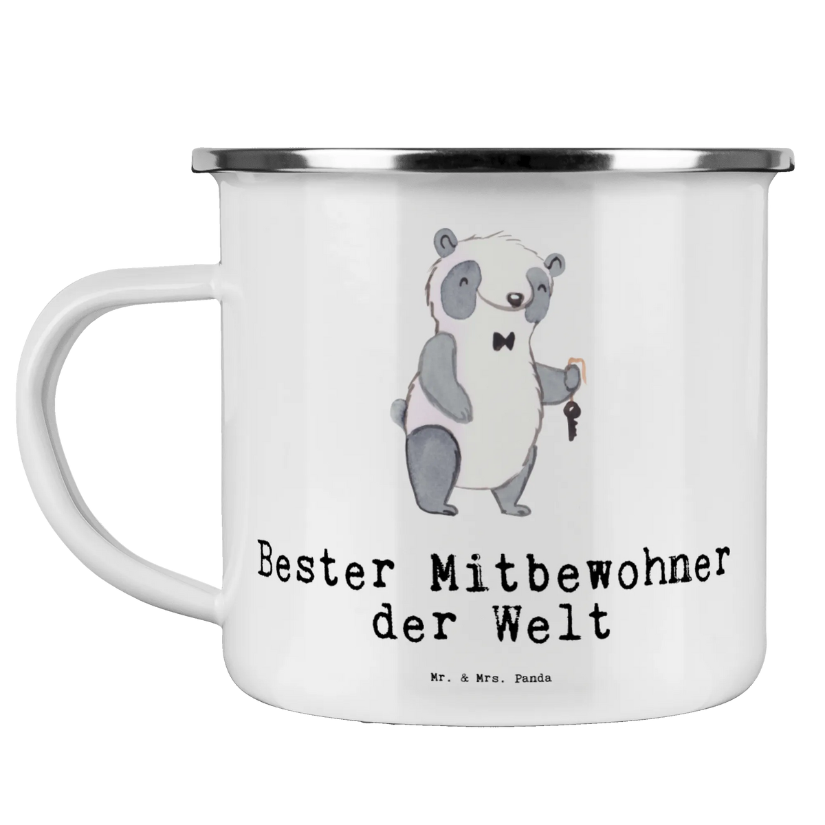 Camping Emaille Tasse Panda Bester Mitbewohner der Welt reisetasse, Reisebecher, Outdoor Becher, wanderbecher, emaillebecher, Emaille Tasse, Teetasse, Teebecher, Tasse Emaille, Blechtasse, metallbecher, blechbecher, outdoortasse, Kaffeepott, Outdoor Tasse, Emaille Becher, wandertasse, Emailletasse, Haferl, becher emaille, Campingtasse, Campingbecher, Motivtasse, Pott, Schenken, Freude machen, Geschenktipp, für, Danke, Dankeschön, Geburtstag, Geschenk, Geburtstagsgeschenk, Mitbringsel, Bedanken, Geschenkidee, Stubenkamerad, Zimmergenosse, Zimmernachbar, WG-Bewohner, Zimmerkollege, Mitbewohner, Wohngemeinschaft, WG