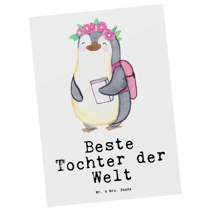 Postkarte Pinguin Beste Tochter der Welt