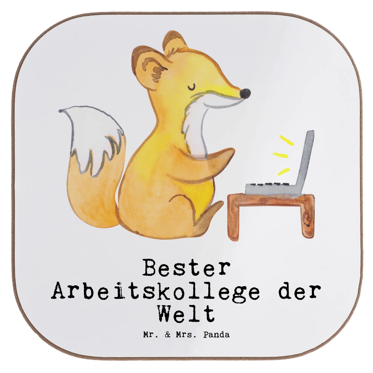 Untersetzer Fuchs Bester Arbeitskollege der Welt
