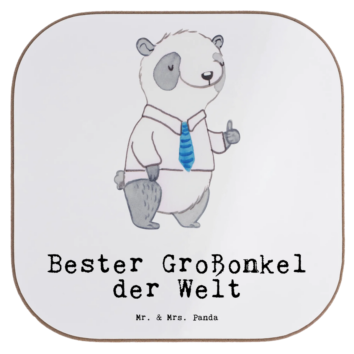 Untersetzer Panda Bester Großonkel der Welt