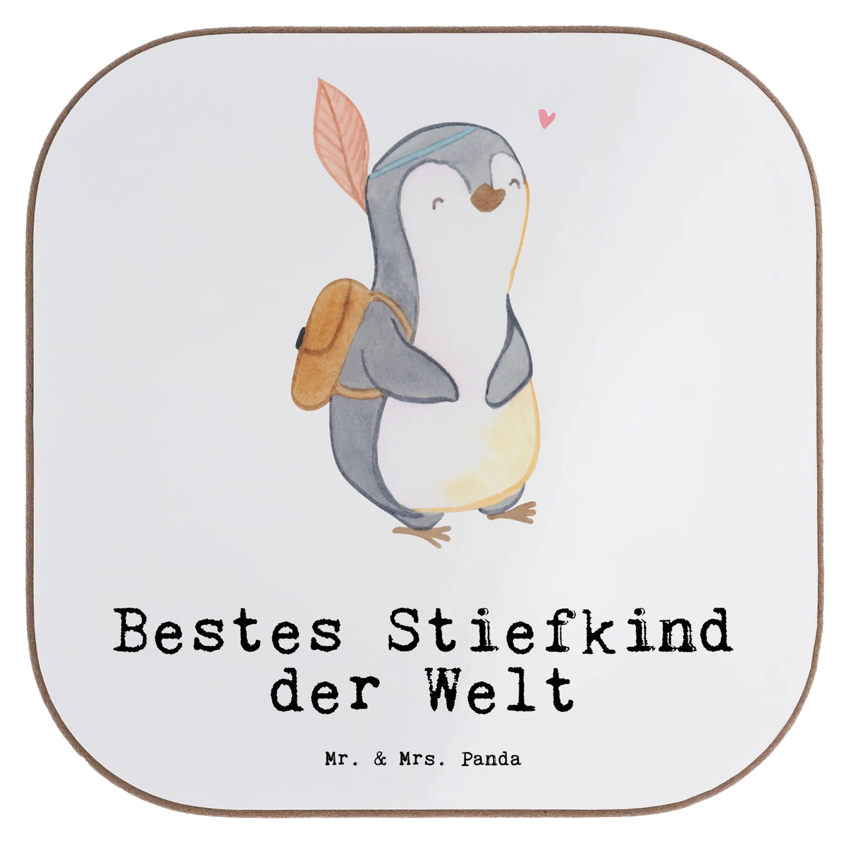 Untersetzer Pinguin Bestes Stiefkind der Welt
