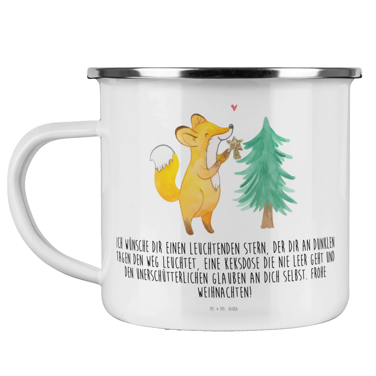 Camping Emaille Tasse Fuchs  Weihnachtsbaum blechbecher, Kaffeepott, metallbecher, Teebecher, wanderbecher, Motivtasse, Emailletasse, Campingtasse, Haferl, Emaille Tasse, Outdoor Becher, wandertasse, outdoortasse, Blechtasse, Tasse Emaille, reisetasse, Outdoor Tasse, Campingbecher, Reisebecher, Pott, becher emaille, Teetasse, emaillebecher, Emaille Becher, Weihnachtsdeko, Nikolaus, Advent, Heiligabend, Winter, Wintermotiv, Weihnachten, Weihnachtszeit, Weihnachtsdekoration, Weihnachtstage, Schlittschuh, Weihnachtsmann, Fuchs