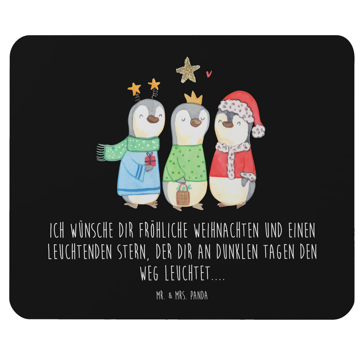Mouse mat wintertime Holy Three Kings Mouse Pad, Motif, Study, saying, Office, Gift, Print, fun, Student, Pad, PC, Mouse, mousepad, Work, Winter, Christmas, Christmas time, snow, Christmas days, Santa Claus, Christmas Eve, Christmas present, Epiphany