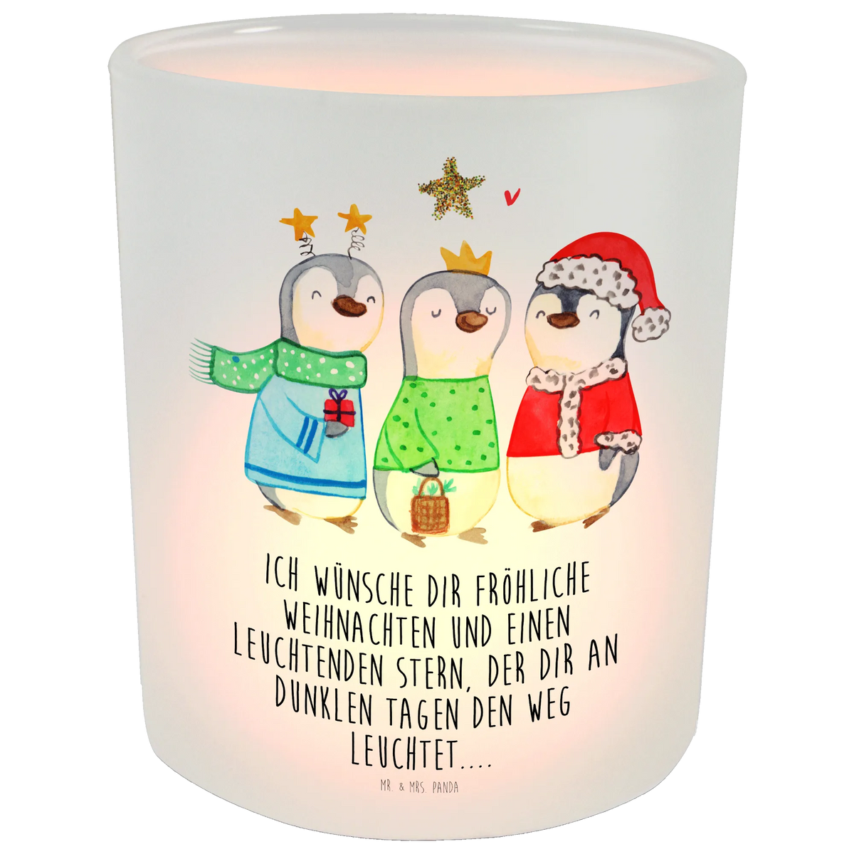 Lantern wintertime Holy Three Kings tealight holder, glass tealight, Wind light, Winter, Christmas, Christmas time, snow, Christmas present, Christmas days, Santa Claus, Epiphany, Christmas Eve