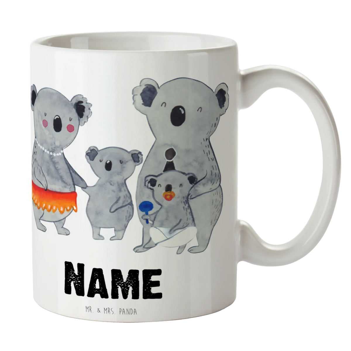 Personalised cup Koala Family