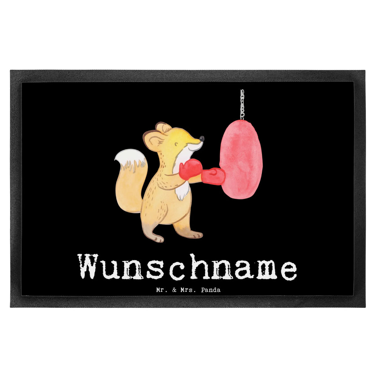 Spersonalizowana wycieraczka lis Boks Prezent, Sport, Dyscyplina sportowa, Hobby, Darować, Dziękuję, Dzięki, Wyróżnienie, Wygrana, Sportowiec