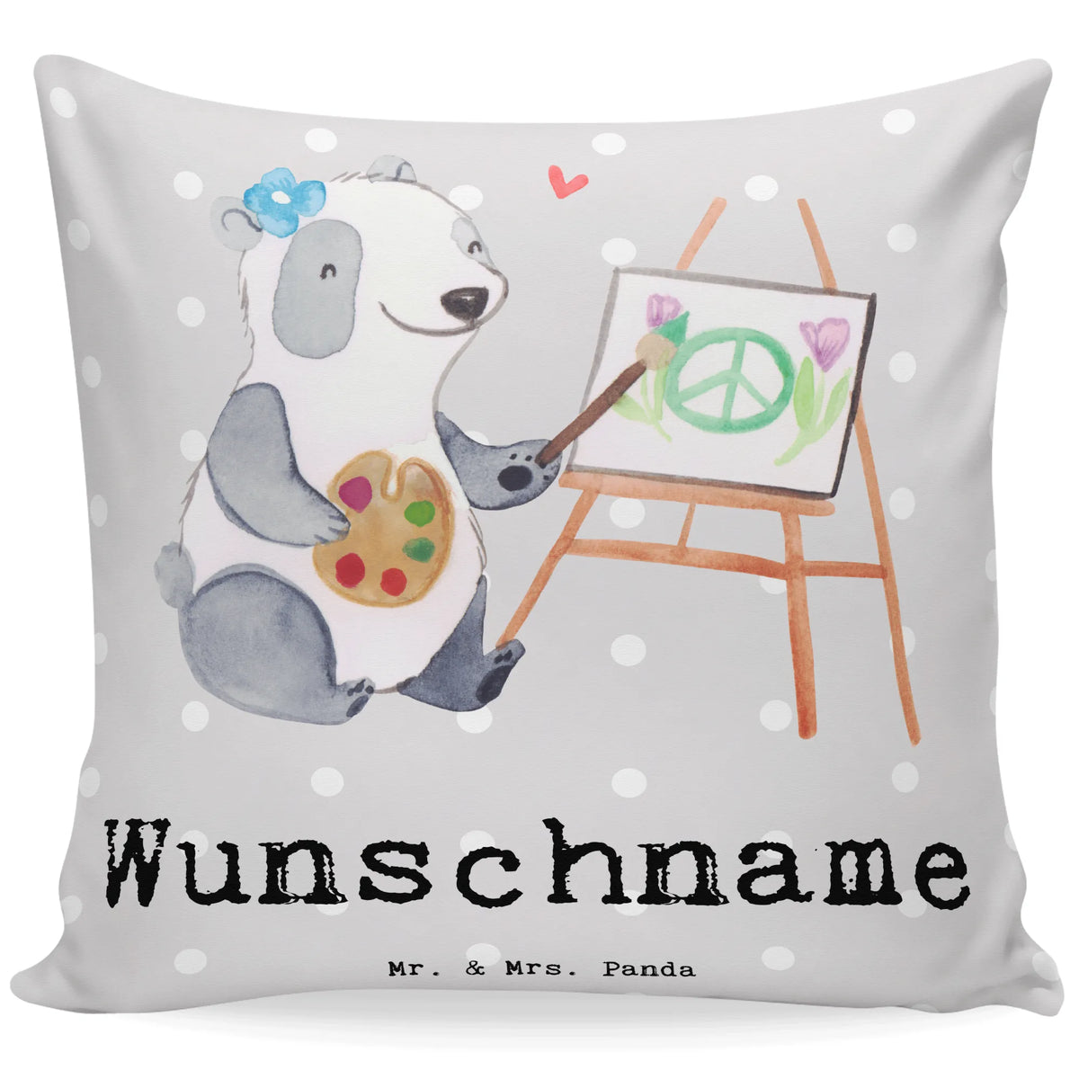 Personalizowana poduszka Artystka serce Prezent, Dziękuję, Zawód, Wykształcenie, Jubileusz, Pożegnanie, Emerytura, Kolega, Koleżanka, Dawać, Pracownik, Współpracownik, Dziękuję bardzo