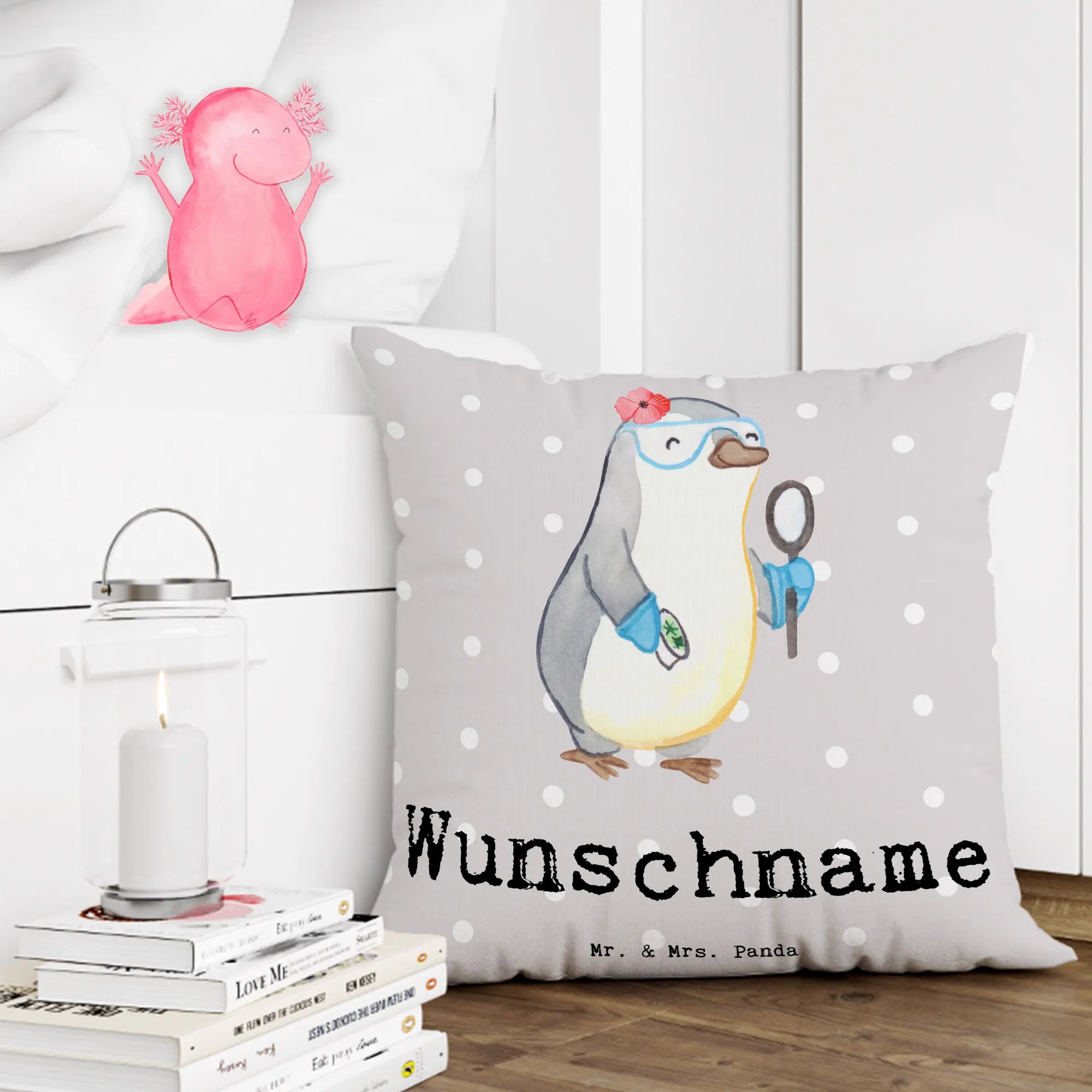 Personalizowana poduszka Mikrobiolożka Serce Prezent, Dziękuję, Zawód, Wykształcenie, Jubileusz, Pożegnanie, Emerytura, Kolega, Koleżanka, Dawać, Pracownik, Współpracownik, Dziękuję bardzo