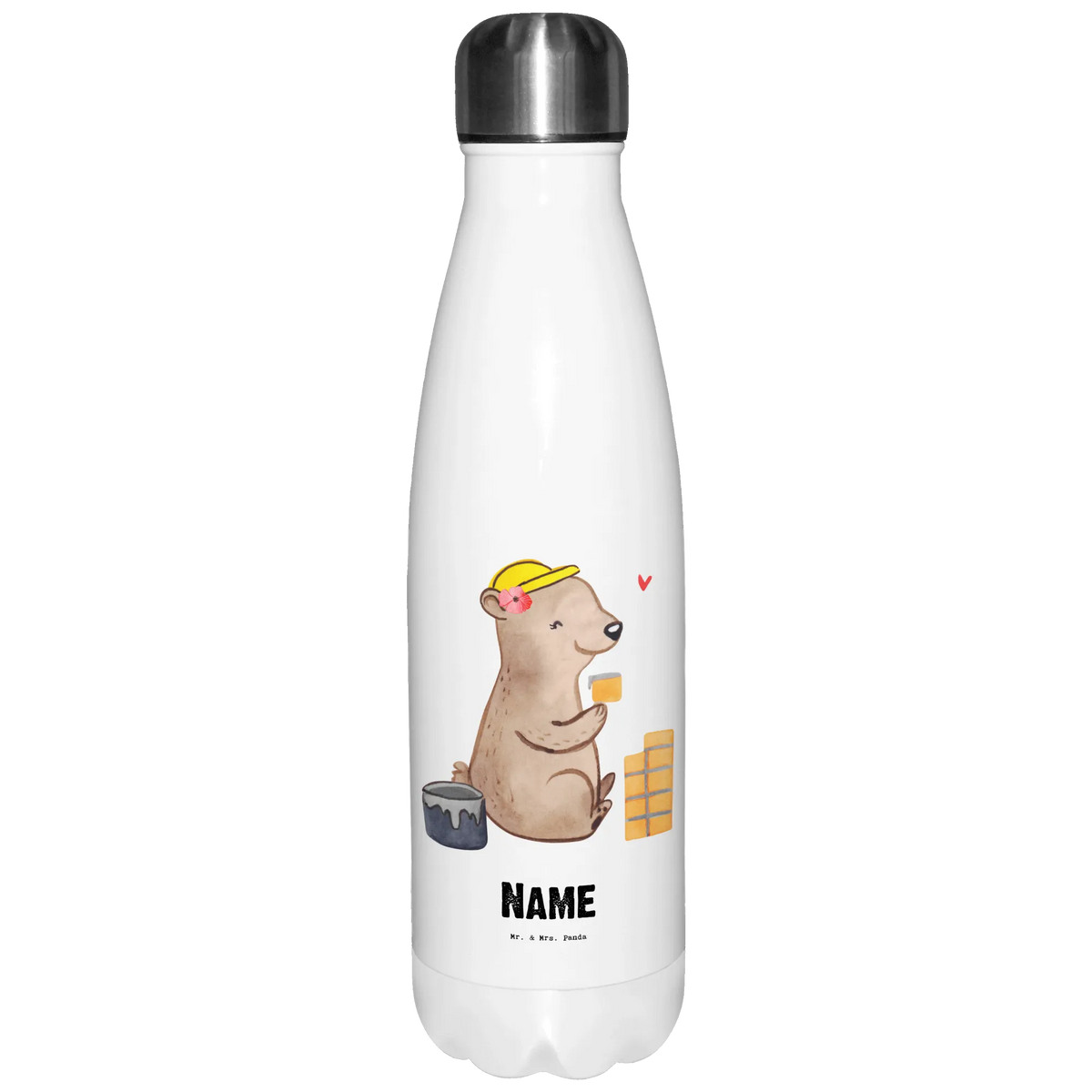 Personalisierte Thermosflasche Maurerin Herz Sportflasche personalisiert, Isolierflasche personalisiert, Personalisierte Thermosflasche, Personalisierte Sportflasche, Personalisierte Edelstahlflasche, Wasserflasche personalisiert, Trinkflasche personalisiert, Trinkflasche personalisiert Edelstahl, Personalisierte Trinkflasche, Personalisierte Thermoskanne, Personalisierte Trinkflasche Edelstahl, Getränkeflasche Personalisiert, Thermoflasche Personalisiert, Thermosflasche personalisiert, Personalisierte Wasserflasche, Geschenk, Schenken, Jubiläum, Danke, Dankeschön, Beruf, Ausbildung, Abschied, Rente, Kollege, Kollegin, Arbeitskollege, Mitarbeiter, Firma, Handwerkerin, Maurerin, Gesellenprüfung, Maurermeisterin, Maurerbetrieb