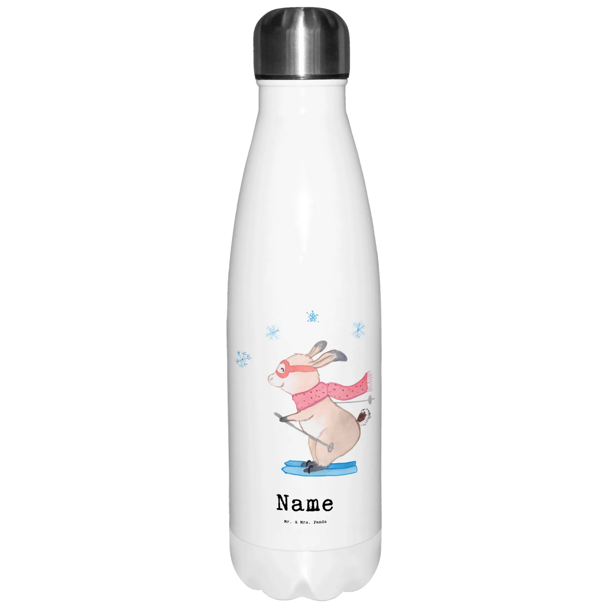 Personalised insulated bottle ski instructor Heart gift, gift idea, best, farewell gift, passing exam, anniversary, retirement, promotion, job start, sayings, funny, profession