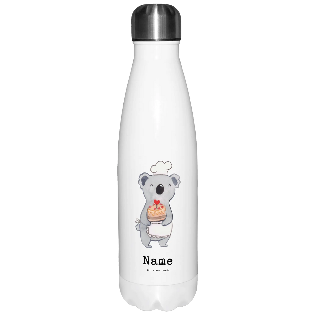 Personalisierte Thermosflasche Konditor Herz Personalisierte Trinkflasche, Sportflasche personalisiert, Thermosflasche personalisiert, Trinkflasche personalisiert, Thermoflasche Personalisiert, Wasserflasche personalisiert, Isolierflasche personalisiert, Personalisierte Sportflasche, Getränkeflasche Personalisiert, Personalisierte Edelstahlflasche, Personalisierte Wasserflasche, Personalisierte Thermosflasche, Personalisierte Trinkflasche Edelstahl, Trinkflasche personalisiert Edelstahl, Personalisierte Thermoskanne, Geschenk, Schenken, Jubiläum, Danke, Dankeschön, Beruf, Ausbildung, Abschied, Rente, Kollege, Kollegin, Arbeitskollege, Mitarbeiter, Firma, Bäcker, Konditor, Patissier, Confiseur, Kuchenbäcker