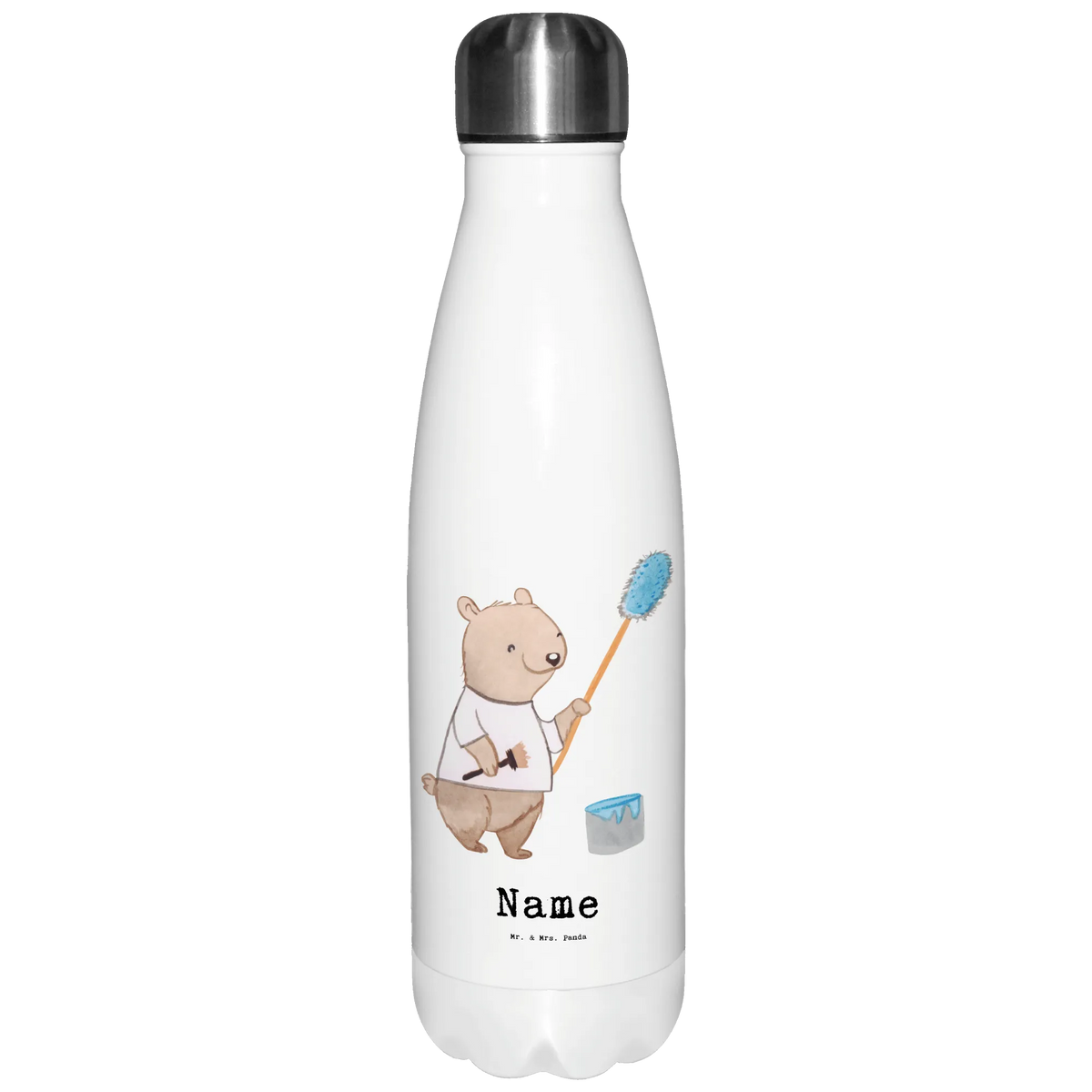 Personalisierte Thermosflasche Maler Herz Personalisierte Trinkflasche Edelstahl, Getränkeflasche Personalisiert, Trinkflasche personalisiert Edelstahl, Personalisierte Edelstahlflasche, Personalisierte Sportflasche, Personalisierte Thermosflasche, Thermosflasche personalisiert, Sportflasche personalisiert, Isolierflasche personalisiert, Personalisierte Wasserflasche, Personalisierte Thermoskanne, Trinkflasche personalisiert, Wasserflasche personalisiert, Personalisierte Trinkflasche, Thermoflasche Personalisiert, Geschenk, Schenken, Jubiläum, Danke, Dankeschön, Beruf, Ausbildung, Abschied, Rente, Kollege, Kollegin, Arbeitskollege, Mitarbeiter, Firma, Malermeister, Meisterprüfung, Maler, Malerbetrieb, Gesellenprüfung