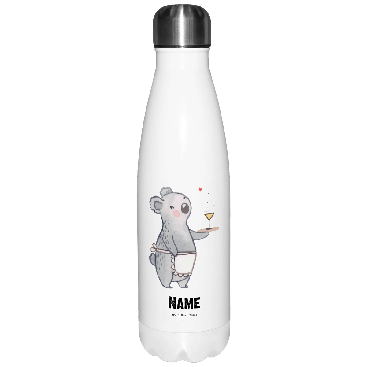 Personalisierte Thermosflasche Kellnerin Herz Trinkflasche personalisiert Edelstahl, Thermoflasche Personalisiert, Personalisierte Thermoskanne, Getränkeflasche Personalisiert, Personalisierte Wasserflasche, Personalisierte Thermosflasche, Personalisierte Trinkflasche Edelstahl, Personalisierte Edelstahlflasche, Trinkflasche personalisiert, Personalisierte Sportflasche, Wasserflasche personalisiert, Isolierflasche personalisiert, Personalisierte Trinkflasche, Thermosflasche personalisiert, Thermoskanne Personalisiert, Sportflasche personalisiert, Geschenk, Schenken, Jubiläum, Danke, Dankeschön, Beruf, Ausbildung, Abschied, Rente, Kollege, Kollegin, Arbeitskollege, Mitarbeiter, Firma, Restaurant, Servicekraft, Kellnerin
