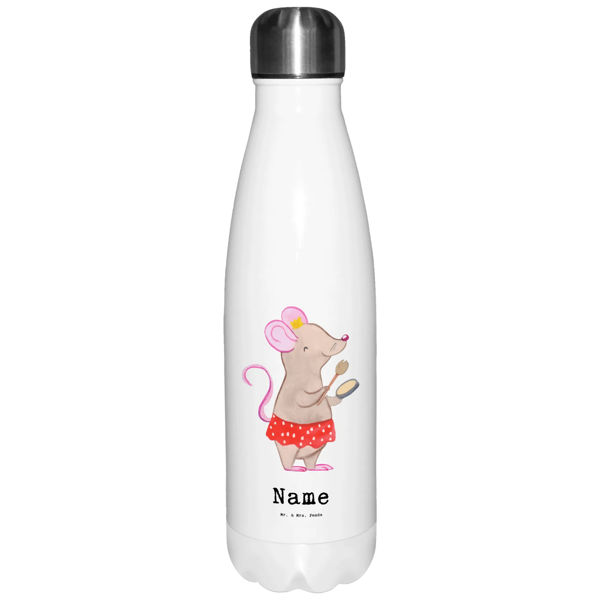 Personalised insulated bottle beautician Heart gift, gift idea, best, farewell gift, passing exam, anniversary, retirement, promotion, job start, sayings, funny, profession