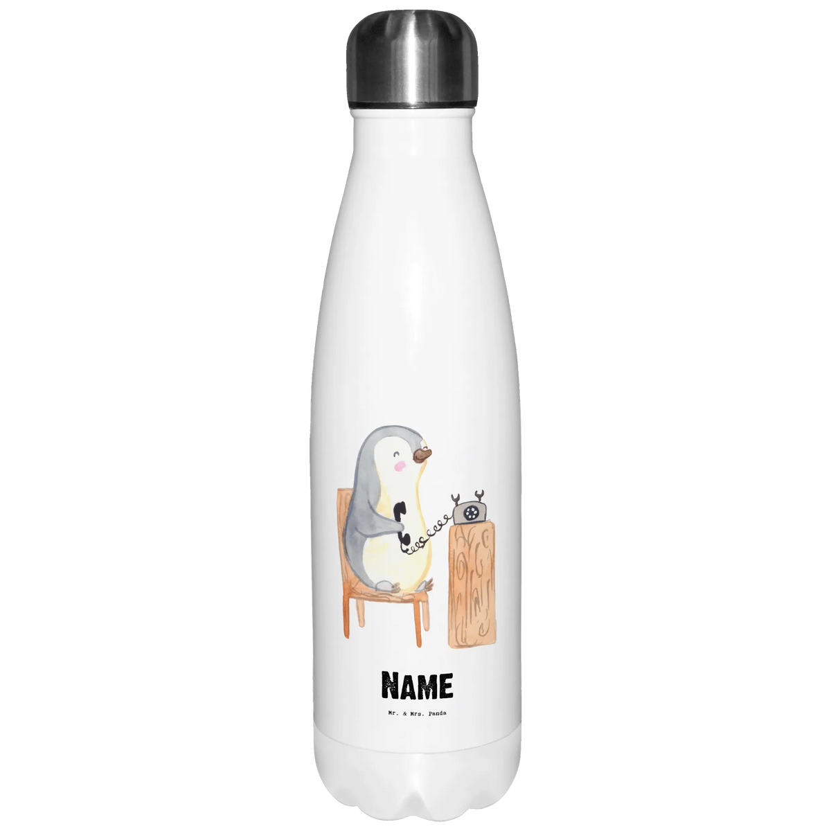 Personalised insulated bottle Secretary heart gift, gift idea, best, farewell gift, passing exam, anniversary, retirement, promotion, job start, sayings, funny, profession
