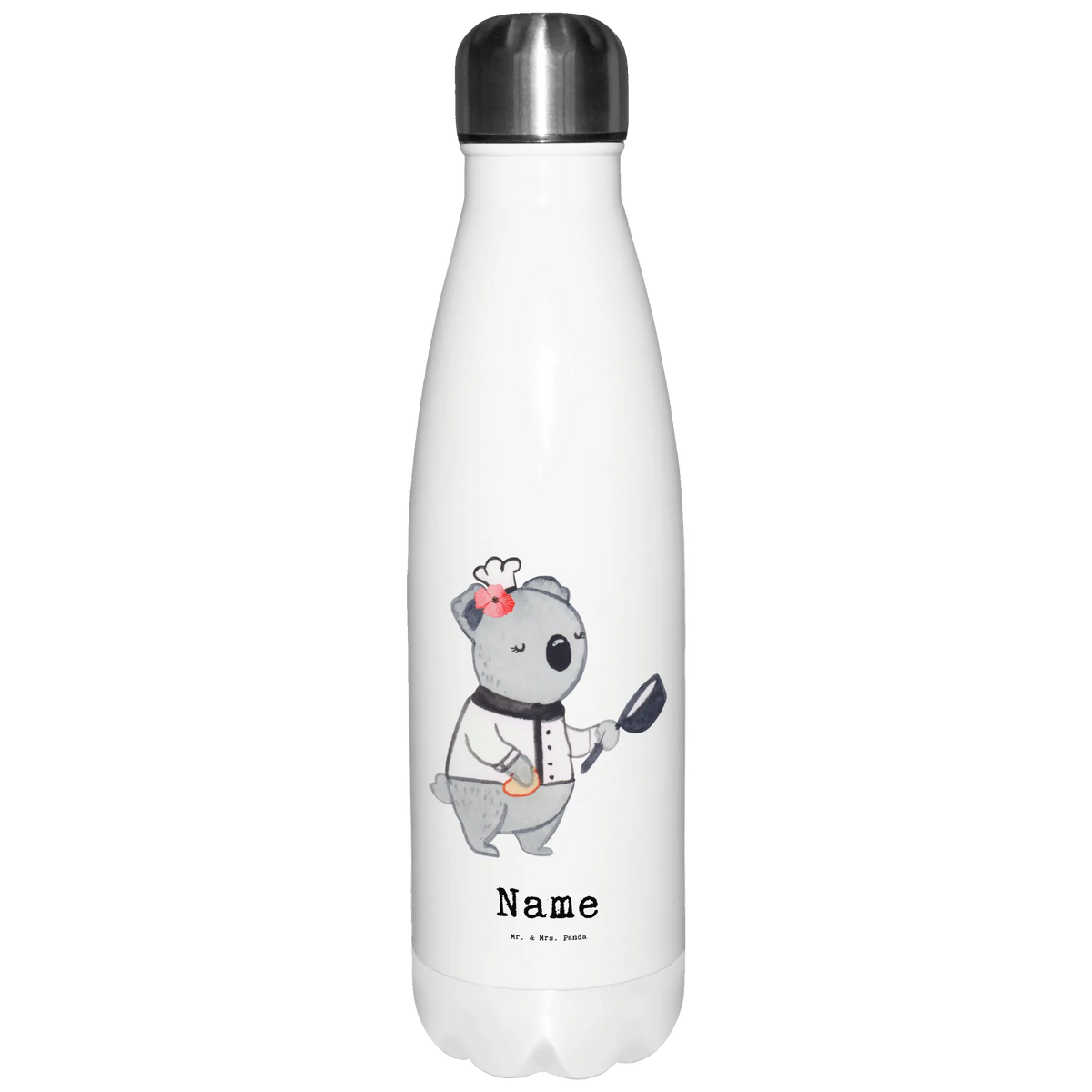 Personalised insulated bottle assistant cook heart gift, gift idea, best, farewell gift, passing exam, anniversary, retirement, promotion, job start, sayings, funny, profession