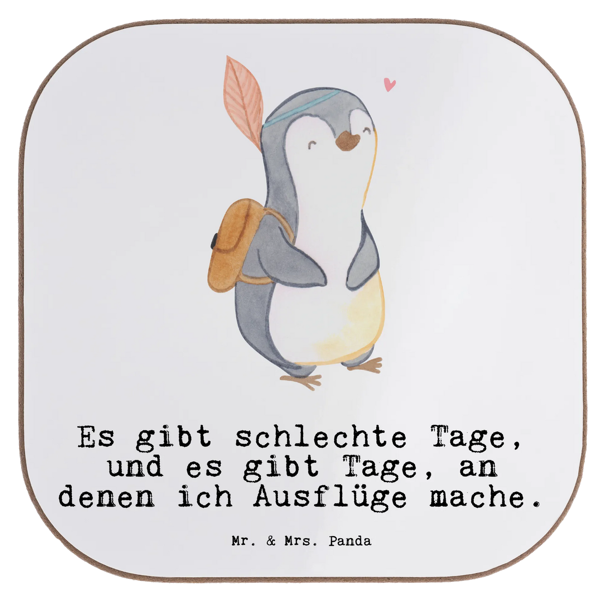 Untersetzer Pinguin Ausflug