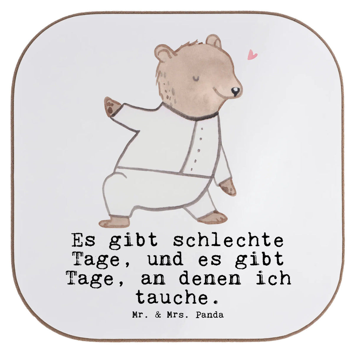 Untersetzer Bär Tauchen