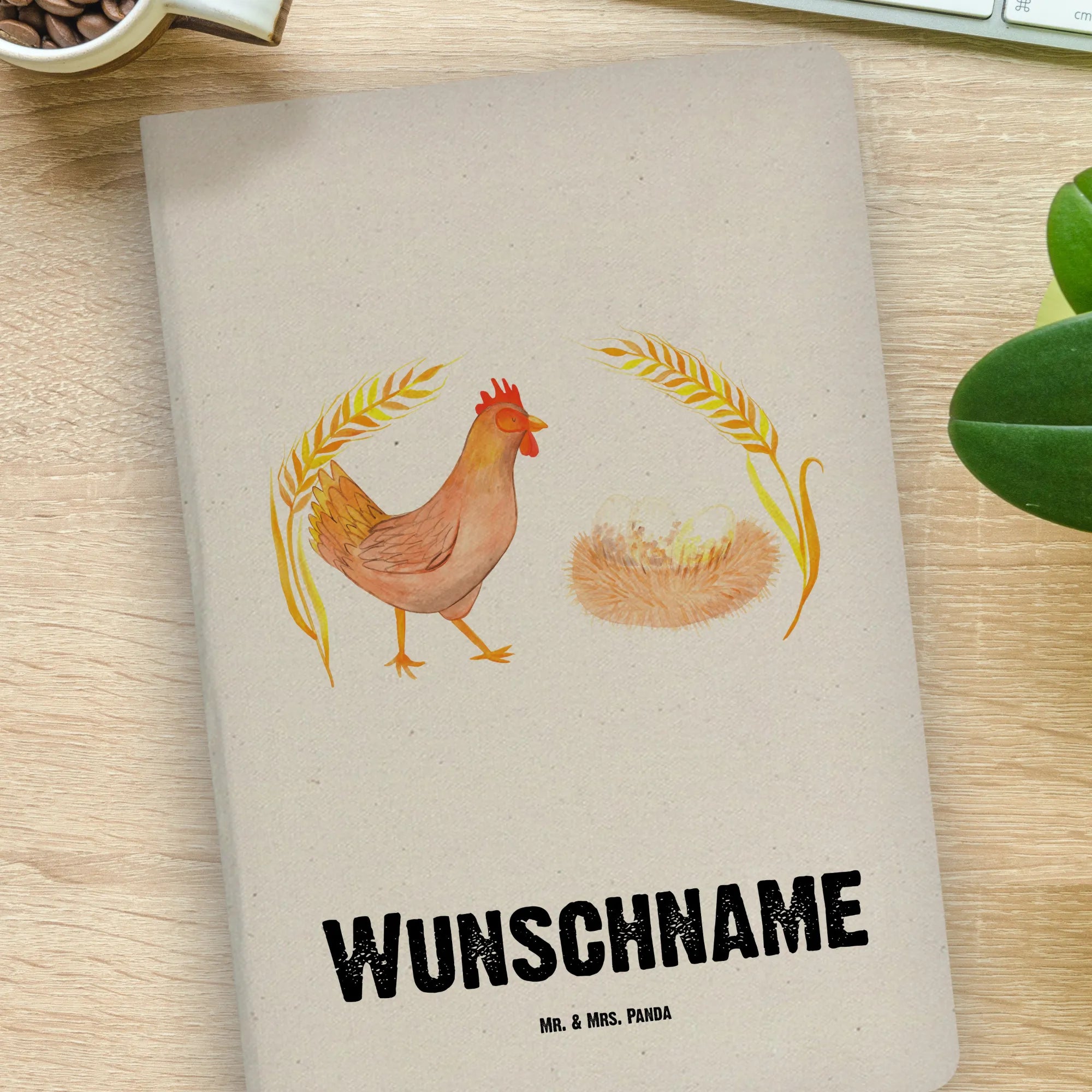 DIN A4 Personalizowany Notatnik kurczak Dumny Gospodarstwo, zwierzęta gospodarskie, rolnik, rolniczka