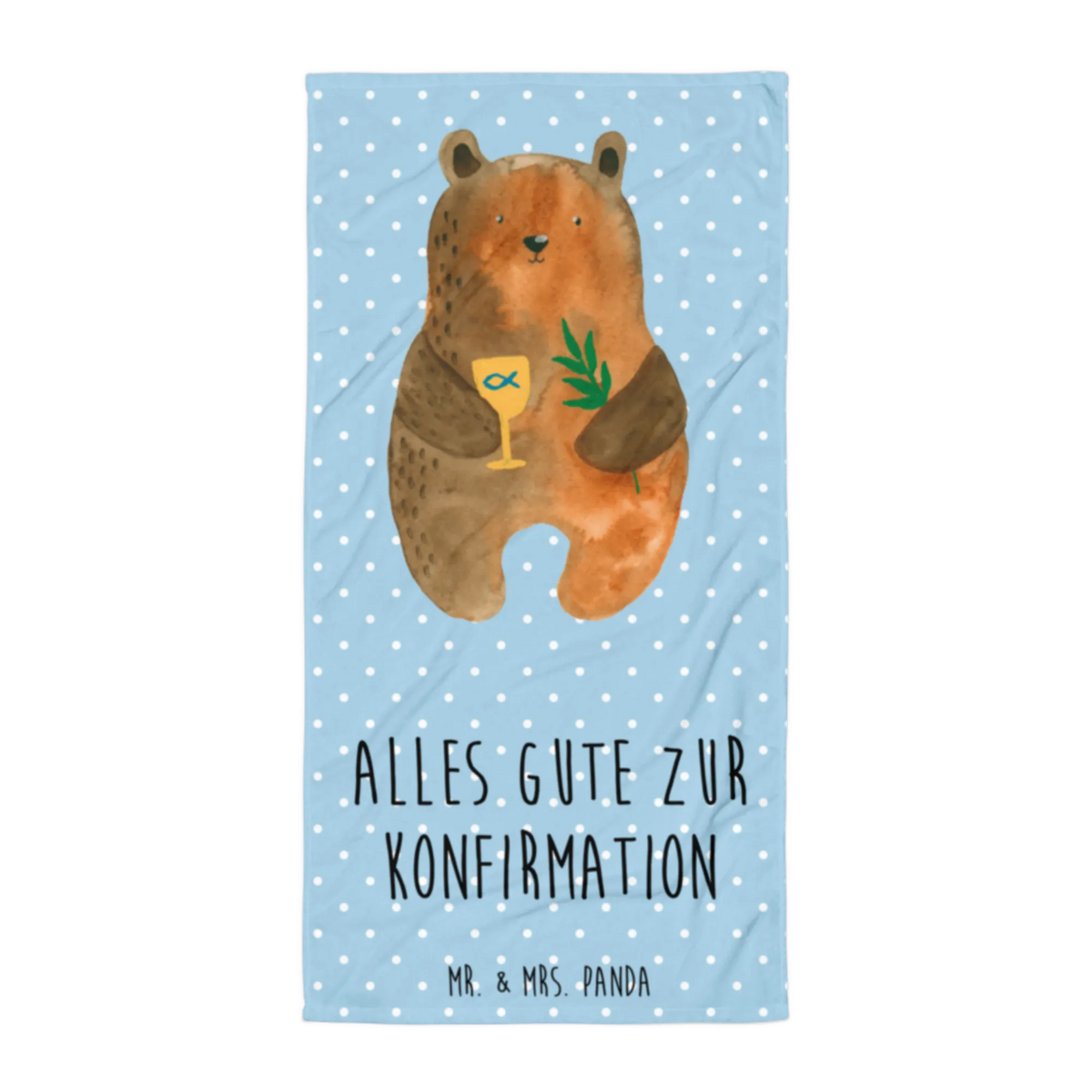 XL Badehandtuch Bär Konfirmation