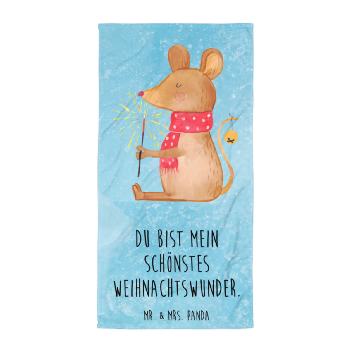 XL Badehandtuch Maus Weihnachten
