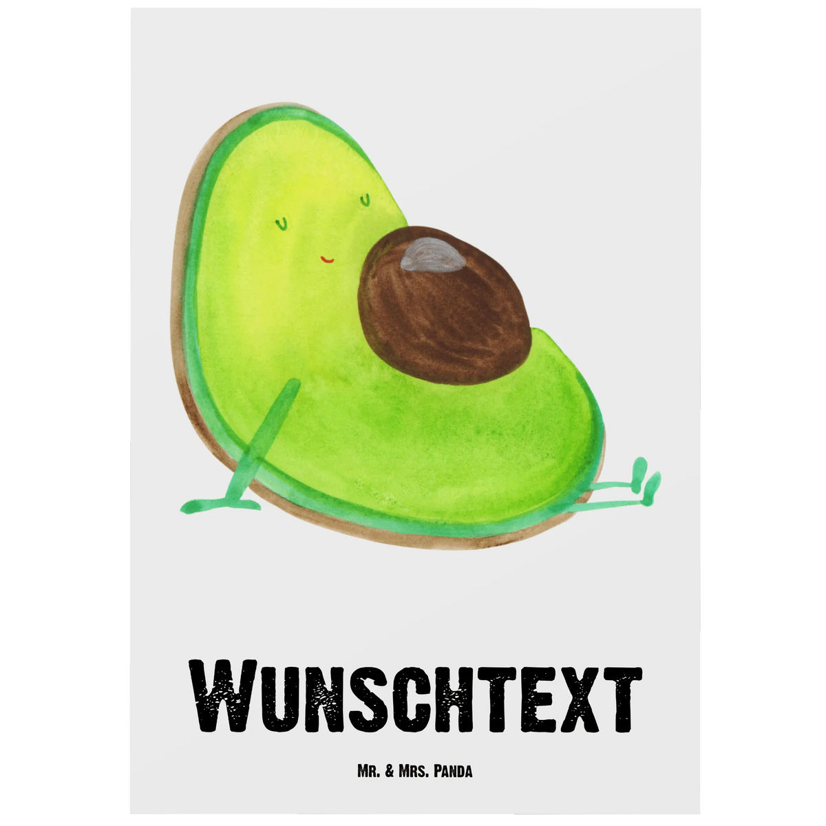 Personalised postcard avocado pregnancy avocado, vegetables, baby shower, pregnancy, Avocado, pregnant