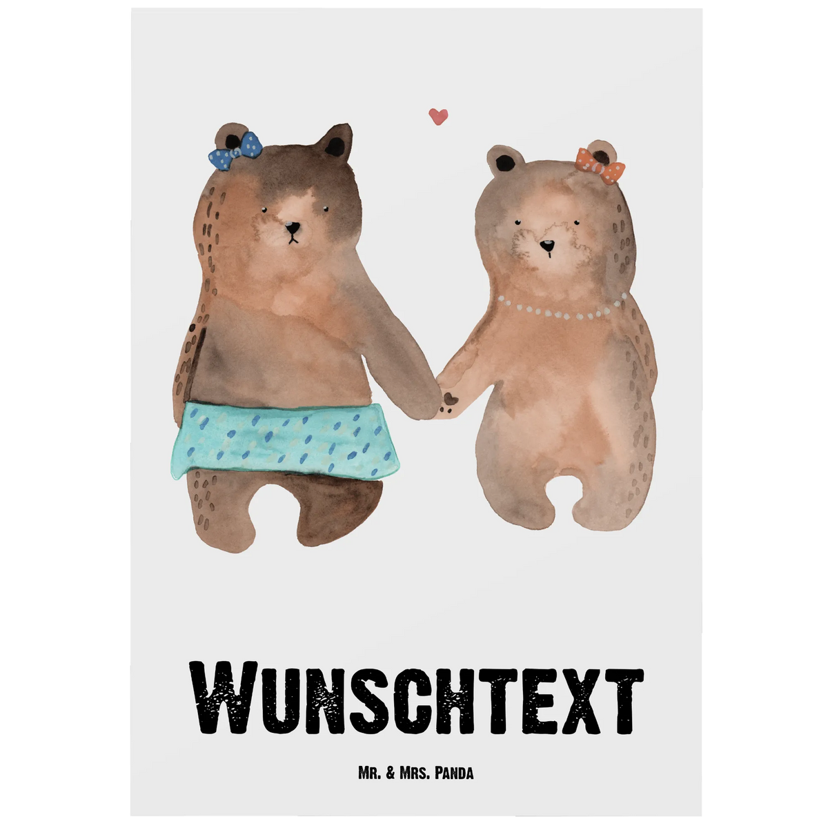Personalised postcard bear Girlfriend bear, teddy, teddy bear, cuddly toy, bear girlfriend best friend love proof of love loves buddy buddy