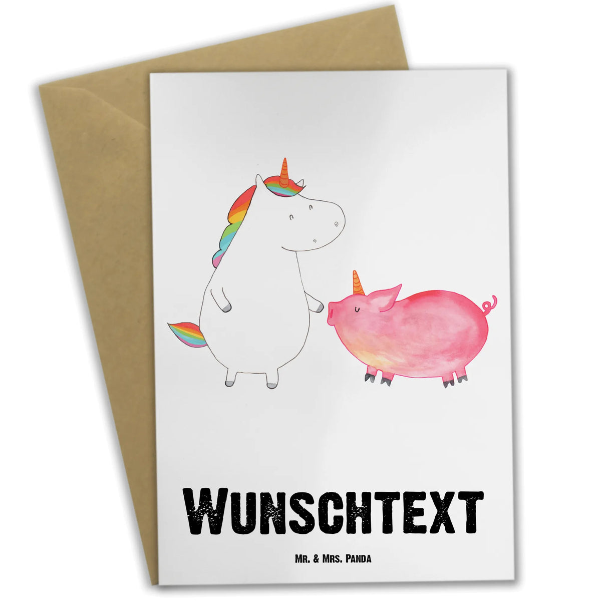 Personalisierte Grußkarte Einhorn Schwein individuelle grußkarte, Grußkarte personalisierbar, grußkarte personalisiert, Personalisierte Grußkarte, Grußkarten Personalisiert, Personalisierte Karte, Personalisierte Klappkarte, Unicorn, Einhorn, Einhörner, Einhorn Deko, Schweinchen, Freundschaft, Schweinhorn, Freundin, Schwein