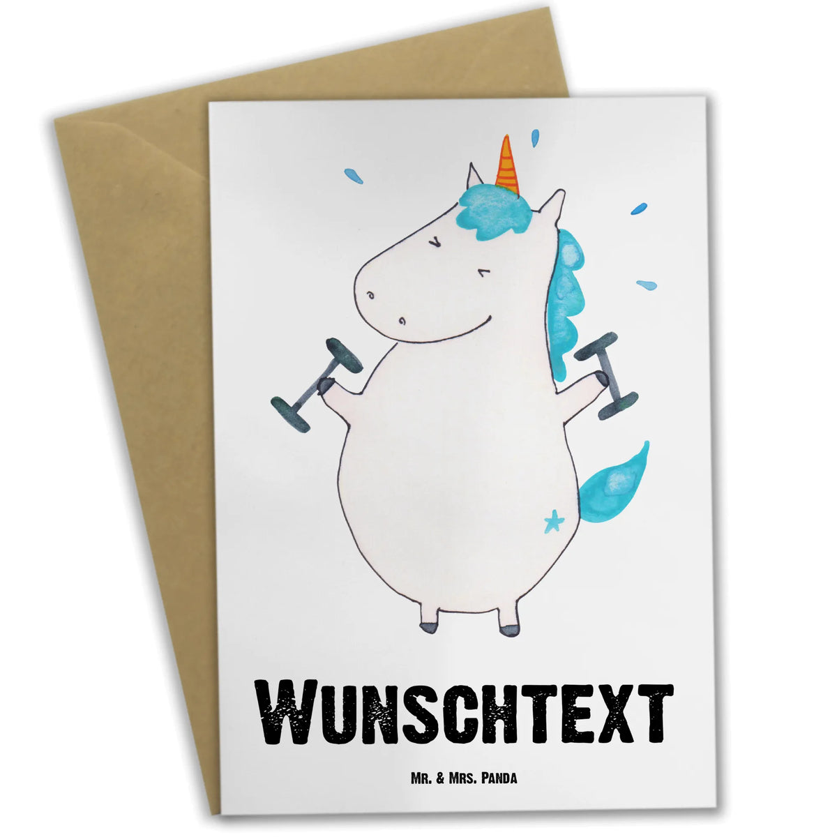 Personalisierte Grußkarte Einhorn Fitness individuelle grußkarte, Personalisierte Grußkarte, Grußkarte personalisierbar, Grußkarten Personalisiert, Personalisierte Klappkarte, Personalisierte Karte, grußkarte personalisiert, Unicorn, Einhorn, Einhörner, Einhorn Deko, Geräte, Abnehmen, Gym, Fitness, Sixpack, Fitnessstudio, Diät, Sport, Pumpen