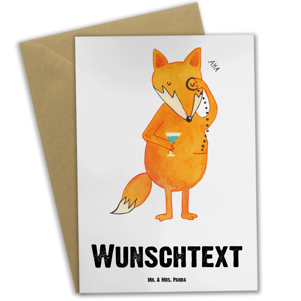 Personalisierte Grußkarte Fuchs Lord Personalisierte Grußkarte, grußkarte personalisiert, Grußkarte personalisierbar, Personalisierte Klappkarte, Personalisierte Karte, individuelle grußkarte, Grußkarten Personalisiert, Fuchs, Liebeskummer Geschenk, Füchse, Tröstende Worte, Motivation Spruch, Problemlösung, Spruch Lustig