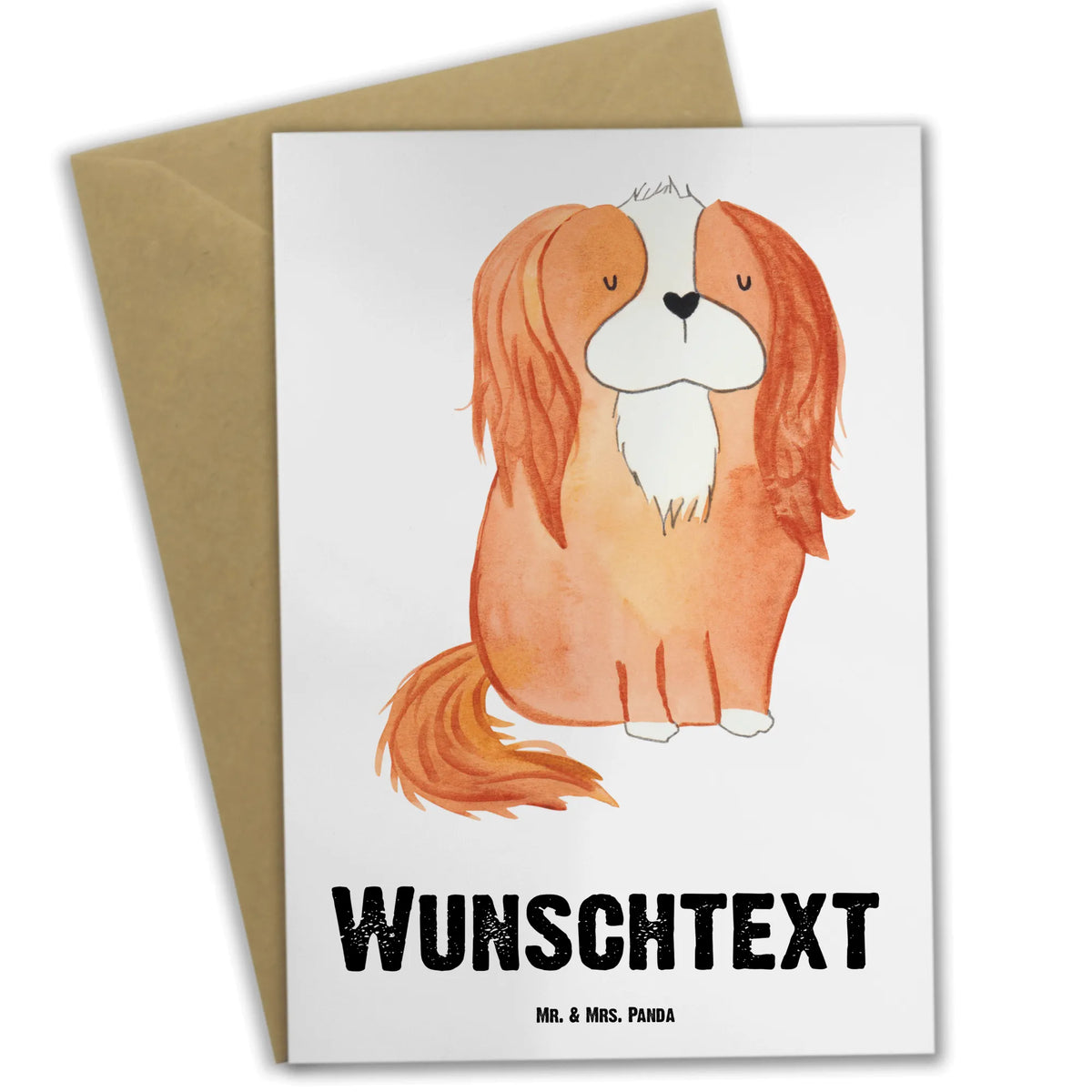 Personalisierte Grußkarte Hund Cavalier King Charles Spaniel Personalisierte Klappkarte, Grußkarten Personalisiert, grußkarte personalisiert, Grußkarte personalisierbar, Personalisierte Grußkarte, individuelle grußkarte, Personalisierte Karte, Sprüche, Hund, Hunderasse, Hundebesitzer, Hundemotiv, Haustier, Tierliebhaber, Schönster Hund, Spaniel, Spruch, Cockerspaniel, Cavalier King Charles Spaniel