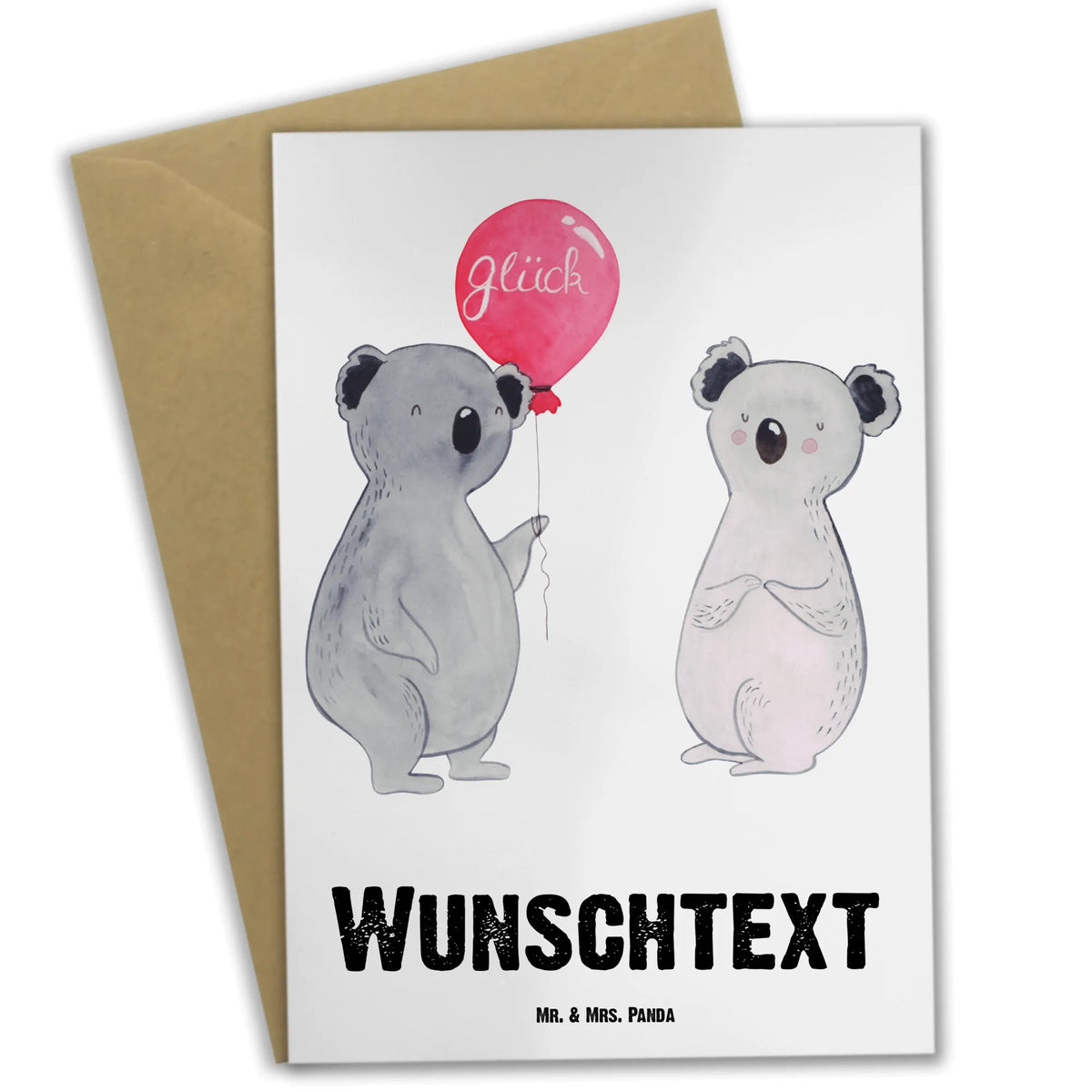 Personalisierte Grußkarte Koala Luftballon Personalisierte Grußkarte, Personalisierte Klappkarte, grußkarte personalisiert, Grußkarten Personalisiert, individuelle grußkarte, Grußkarte personalisierbar, Personalisierte Karte, Koala, Koalabär, Geschenk, Geburtstag, Party, Luftballon