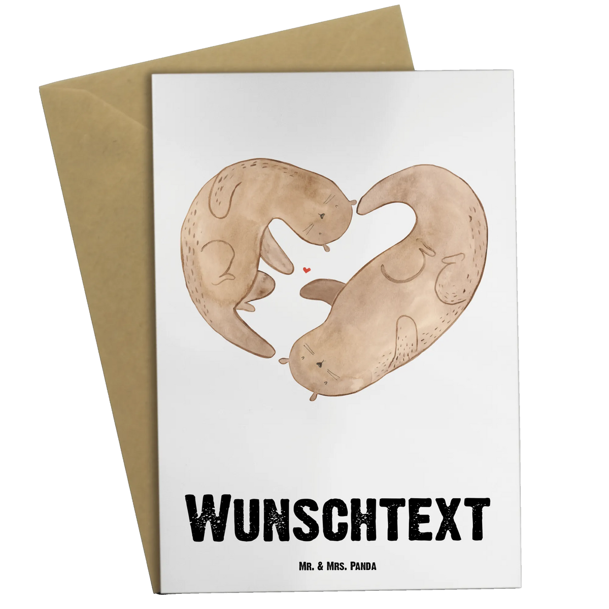 Personalisierte Grußkarte Otter Herz Grußkarte personalisierbar, individuelle grußkarte, Grußkarten Personalisiert, Personalisierte Karte, Personalisierte Grußkarte, grußkarte personalisiert, Personalisierte Klappkarte, Otter, Fischotter, Seeotter, Liebesbeweis, Hochzeitstag, Herz, Bessere Hälfte, Liebe, Liebesgeschenk, Verlobung, Love You, Jahrestag, Gemeinsames Leben