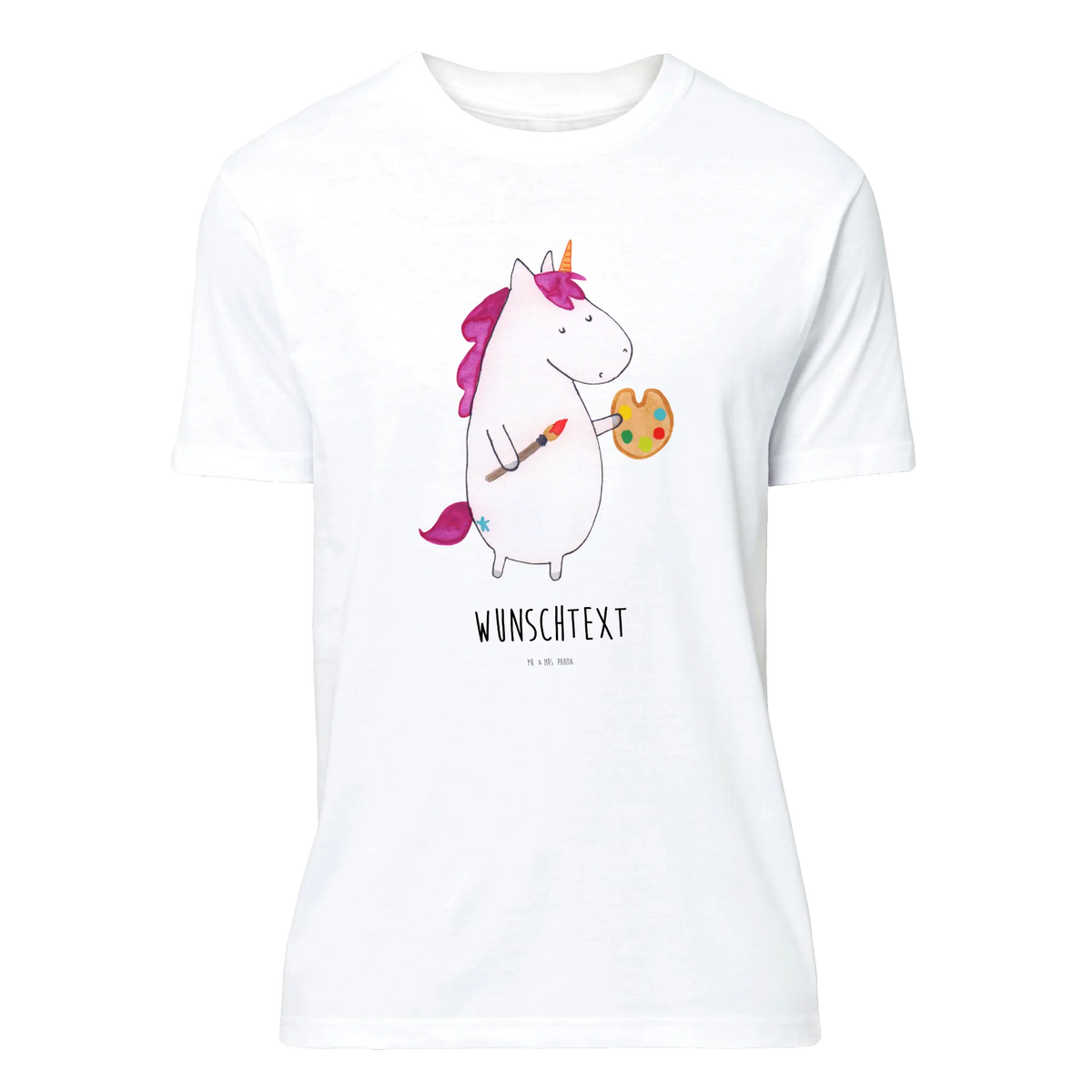 Personalisiertes T-Shirt Einhorn Künstler T-Shirt mit Aufruck, T-Shirt mit Namen, T-Shirt Personalisiert, Einhorn Deko, Einhorn, Einhörner, Unicorn, Stift, Artist, Farbe, Englisch, Geschenk, Zeichnen, Künstler, Pinsel, Malen, Maler, Welt