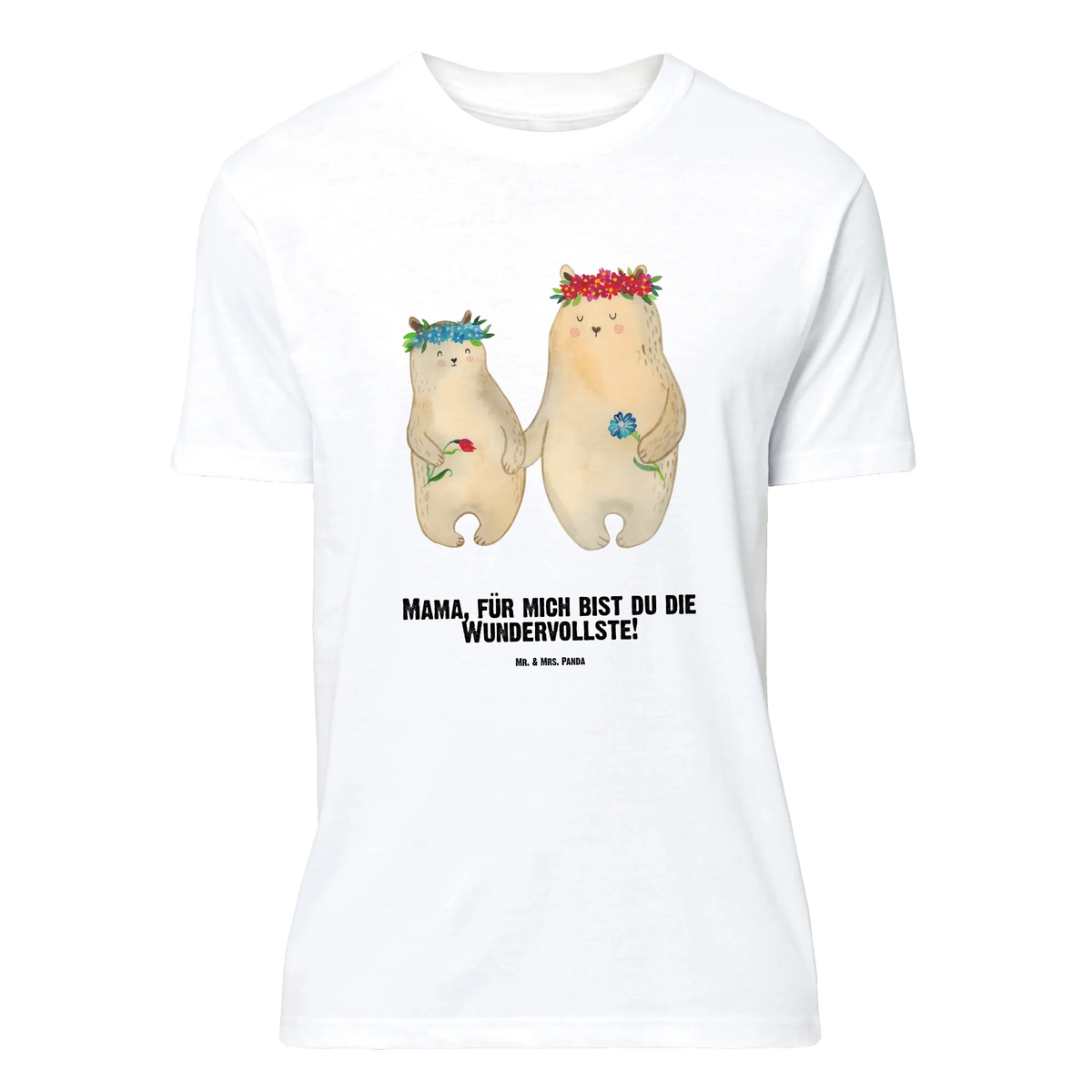 Personalisiertes T-Shirt Bären mit Blumenkranz T-Shirt mit Namen, T-Shirt mit Aufruck, T-Shirt Personalisiert, Schwester, Papa, Bruder, Opa, Mama, Oma, Familie, Vatertag, Muttertag, Geschenk Mama. Muttertag, Mutter, Tochter, Bären, Beste Mutter, Weltbeste Mama, Bär, Mutti, Mami, Kinder, Lieblingsmensch, Kind, Vorbild, Lieblingsmama, Töchter, Family