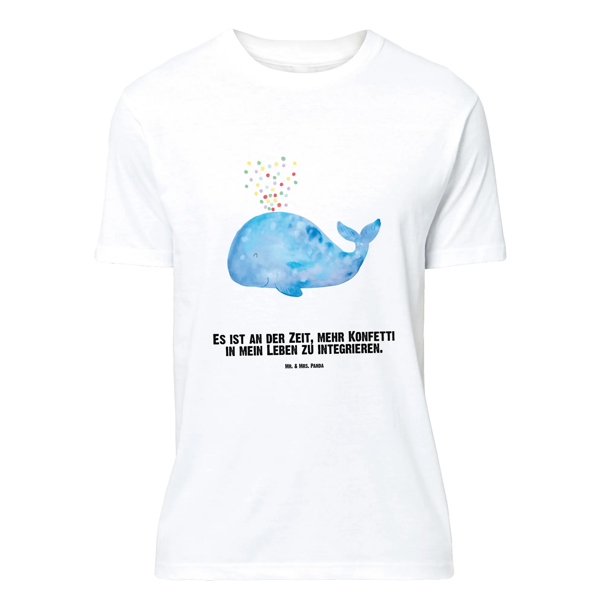 Personalisiertes T-Shirt Wal Konfetti Wunschtext, T-Shirt Personalisiert, T-Shirt mit Aufruck, T-Shirt mit Namen, Bedrucken, Urlaub, Meerestiere, Meer, Wal, Wale, Trennung, Konfetti, Abnehmen, Motivation, Neuanfang, Lebensabschnitt, Diät, Geburtstag, Neustart