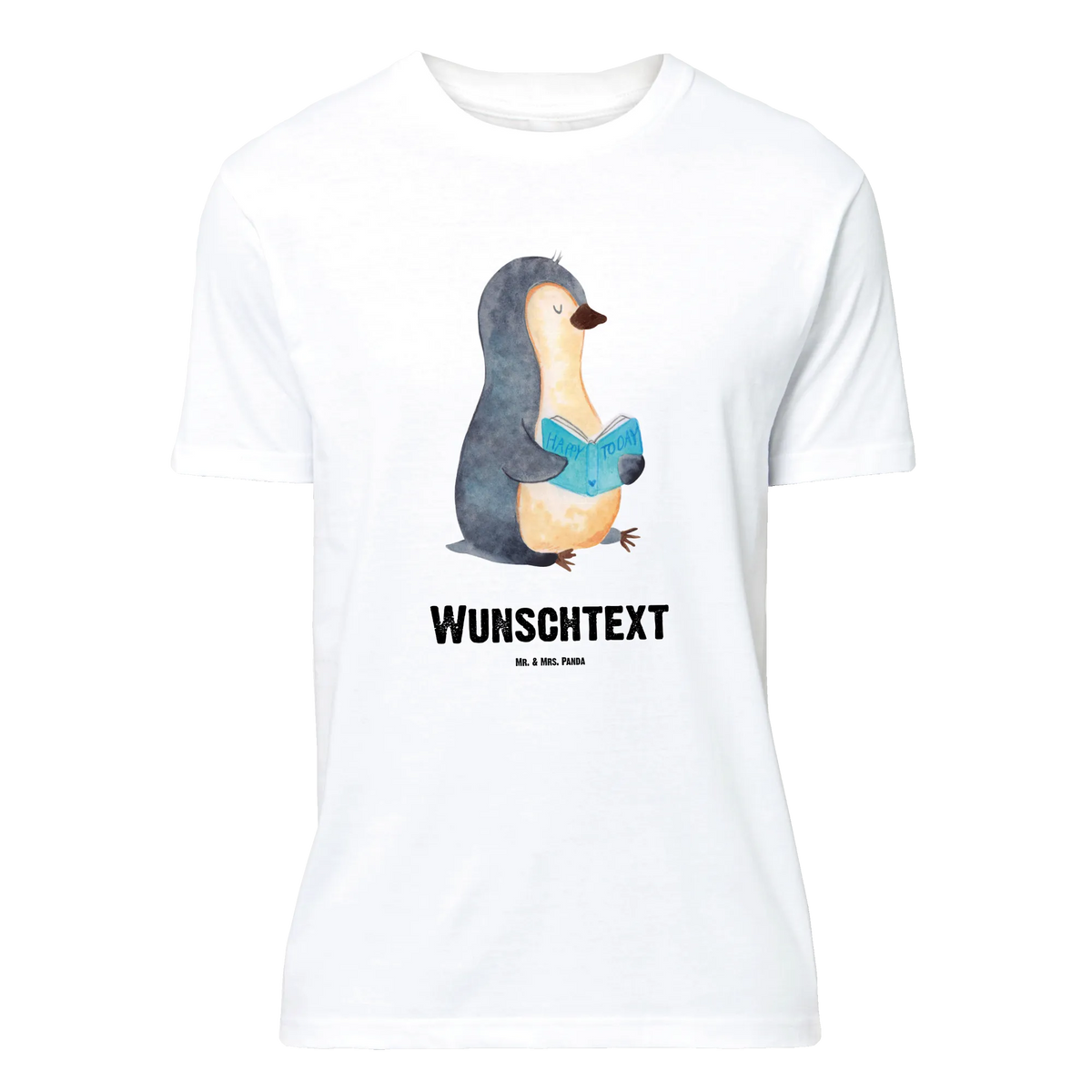 Rozmiar XXL Spersonalizowana koszulka pingwin książka T-Shirt mit Namen, T-Shirt Personalisiert, T-Shirt mit Aufruck, Pinguin, Freizeit, Ferien, Pinguine, Faulenzen, Lesen, Buch, Bücherwurm, Urlaub, Nichtstun