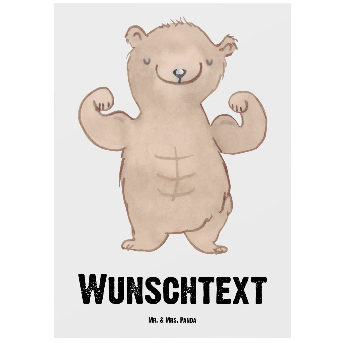 Personalisierte Postkarte Bär Bodybuilding grußkarte personalisiert, Postkarte mit Wunschtext, Postkarte personalisiert, Personalisierte Postkarte mit Namen, personalisierbare postkarte, Personalisierte Grußkarte, Personalisierte Karte, Personalisierte Grußkarten, Individualisierbare Postkarte, Grußkarte mit Namen, Postkarte Personalisierbar, Grußkarte mit Wunschtext, Ansichtskarte mit Namen, Karte mit Wunschtext, individuelle postkarte, Personalisierte Postkarte, Postkarte mit Namen, Postkarten mit Namen, Grußkarte mit eigenem Text, Postkarte mit eigenem Text, Personalisierbare Grußkarte, Ansichtskarte mit Wunschtext, personalisierte postkarten, Karte mit Namen, Personalisierte Postkarte mit Wunschtext, individuelle grußkarte, Personalisierte Mr. & Mrs. Panda Postkarte, Geschenk, Schenken, Sport, Sportart, Hobby, Danke, Dankeschön, Auszeichnung, Gewinn, Sportler, Körpergestaltung, Leistungssport, Muskelmasse, Bodybuilding