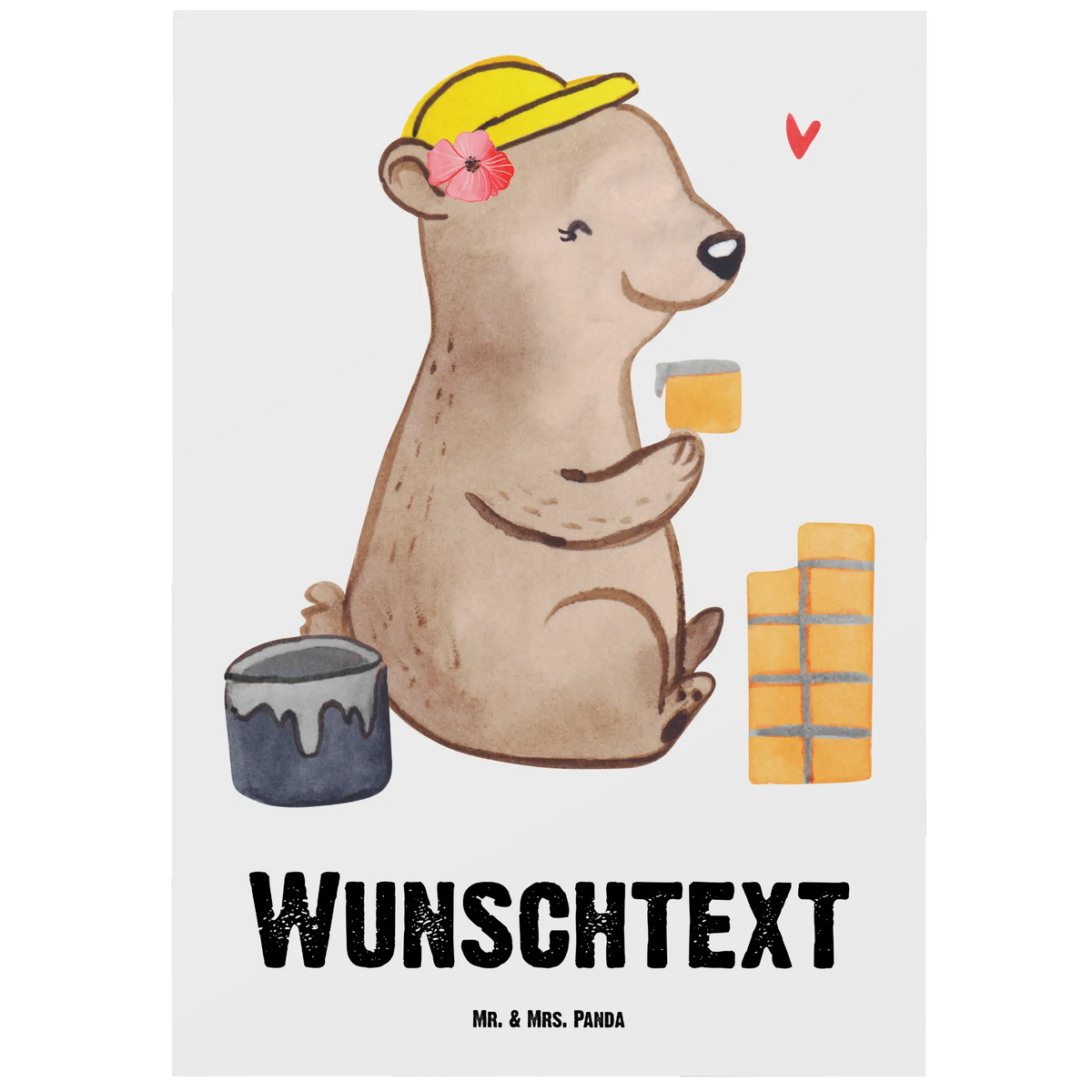 Personalisierte Postkarte Maurerin Herz Individualisierbare Postkarte, personalisierte postkarten, Postkarte mit Wunschtext, Karte mit Namen, Personalisierbare Grußkarte, Grußkarte mit eigenem Text, individuelle grußkarte, Personalisierte Mr. & Mrs. Panda Postkarte, Personalisierte Grußkarte, personalisierbare postkarte, Personalisierte Postkarte, grußkarte personalisiert, Postkarte Personalisierbar, Ansichtskarte mit Namen, Postkarte mit Namen, Karte mit Wunschtext, individuelle postkarte, Postkarten mit Namen, Postkarte mit eigenem Text, Personalisierte Grußkarten, Personalisierte Karte, Grußkarte mit Namen, Personalisierte Postkarte mit Namen, Personalisierte Postkarte mit Wunschtext, Ansichtskarte mit Wunschtext, Postkarte personalisiert, Grußkarte mit Wunschtext, Geschenk, Schenken, Jubiläum, Danke, Dankeschön, Beruf, Ausbildung, Abschied, Rente, Kollege, Kollegin, Arbeitskollege, Mitarbeiter, Firma, Maurerin, Gesellenprüfung, Handwerkerin, Maurermeisterin, Maurerbetrieb