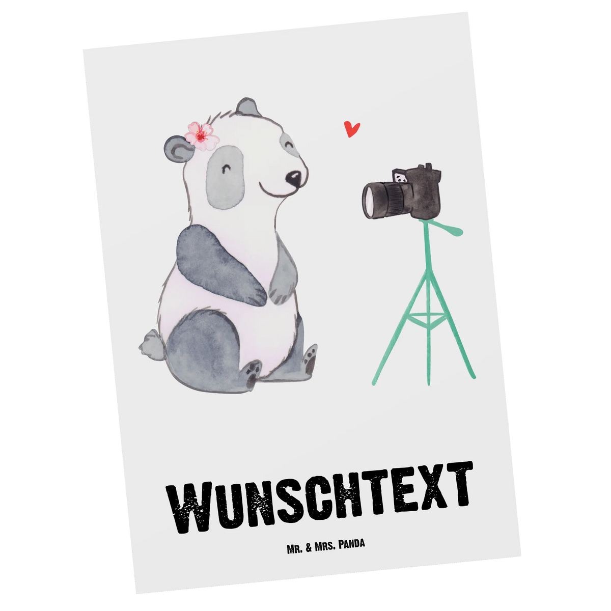 Personalised postcard Vlogger Heart gift, gift idea, best, farewell gift, passing exam, anniversary, retirement, promotion, job start, sayings, funny, profession