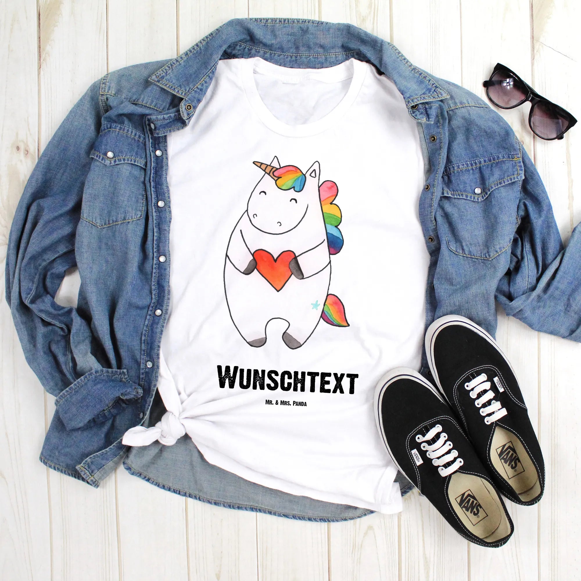 Personalised T-Shirt unicorn Heart different, girlfriend gift, girlfriend present, heart, bad girl, evil