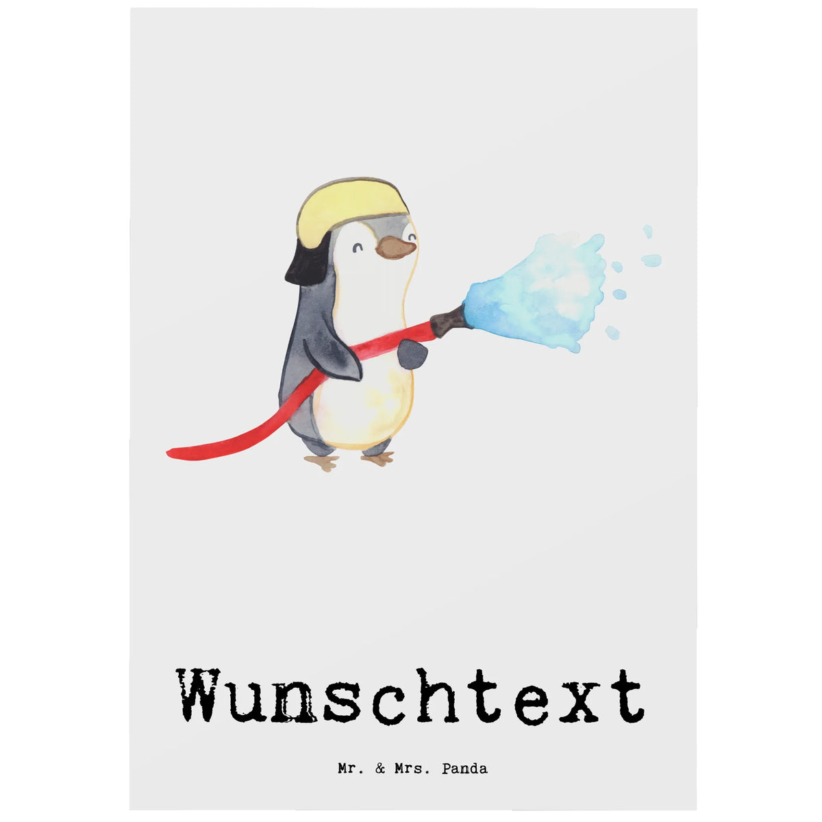 Personalised postcard Firefighter Heart gift, gift idea, best, farewell gift, passing exam, anniversary, retirement, promotion, job start, sayings, funny, profession