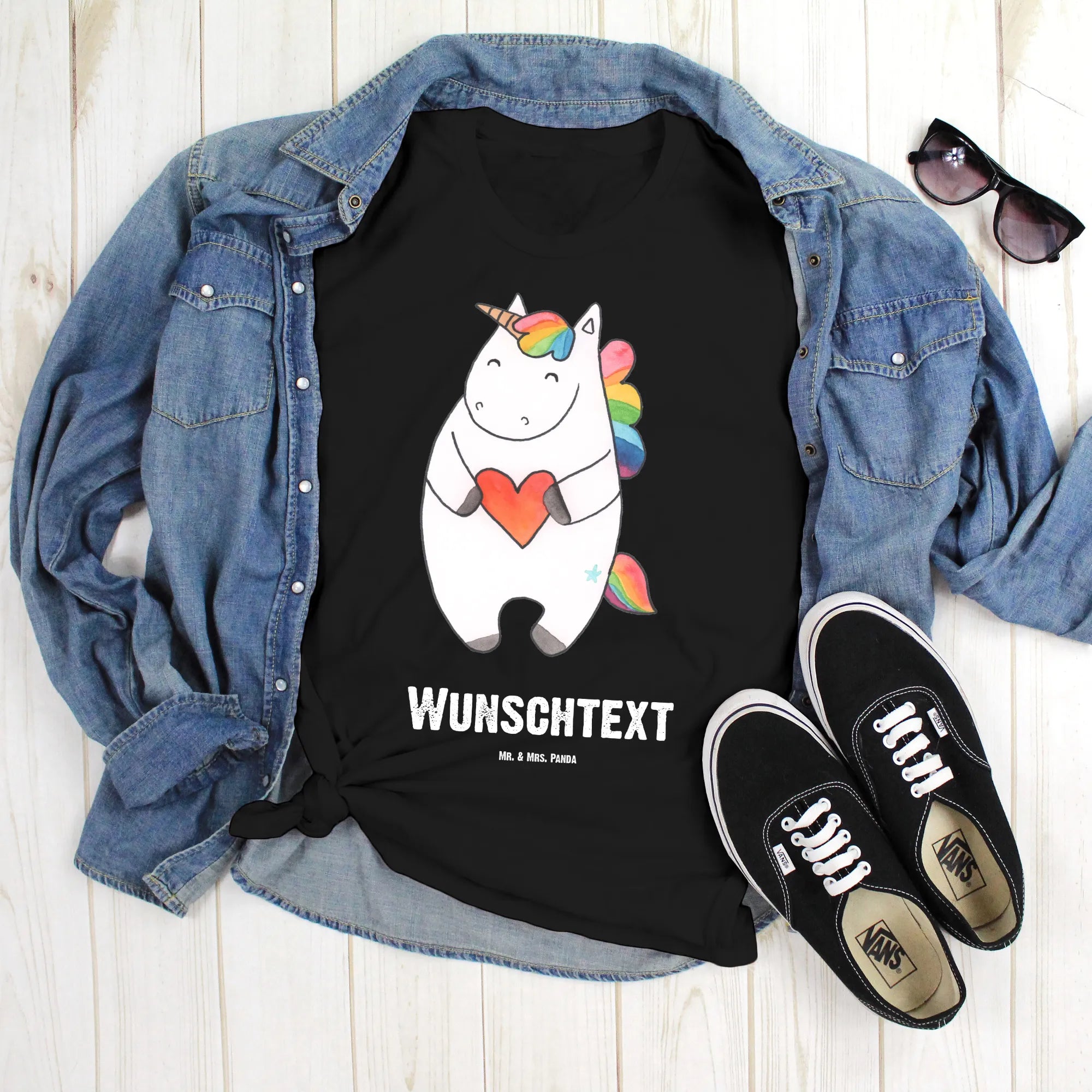 Personalised T-Shirt unicorn Heart different, girlfriend gift, girlfriend present, heart, bad girl, evil